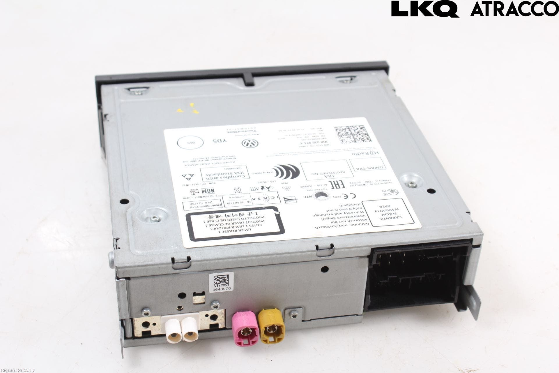 Volkswagen VW GOLF / E-GOLF VII 13-20 Cd Radio - Multimediapanel