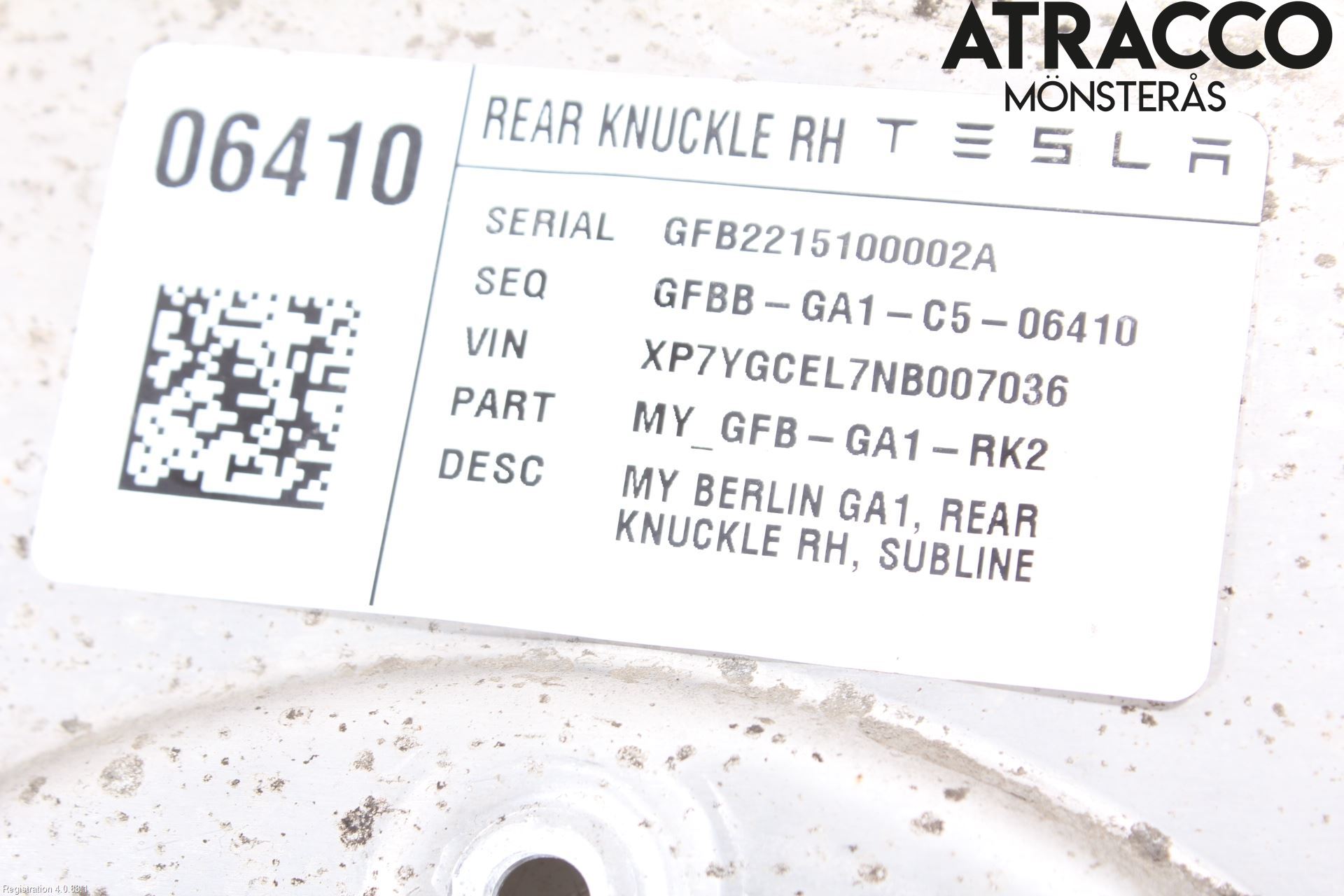 Tesla MODEL Y 21- Bromssköld Bak