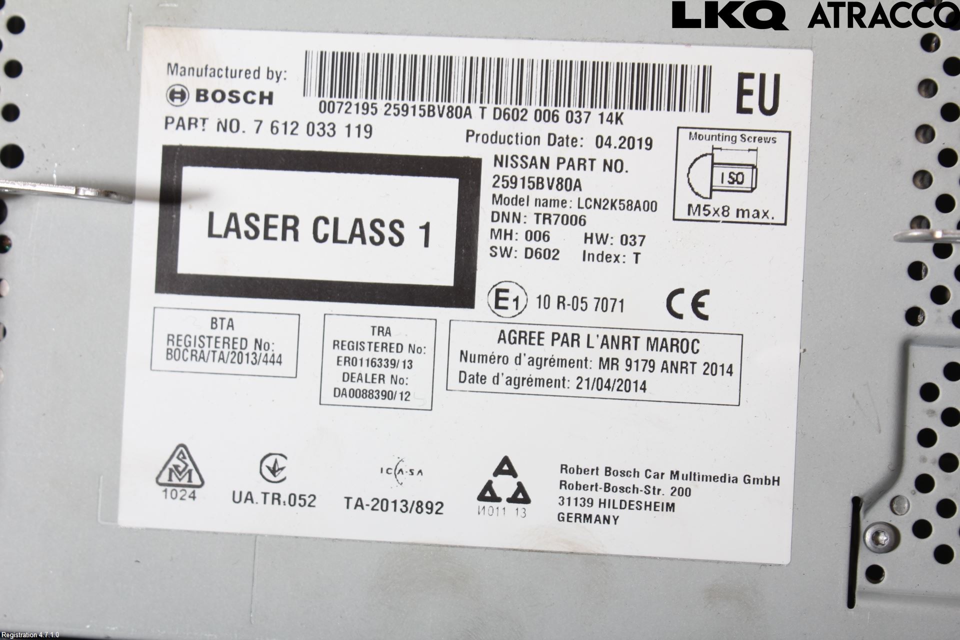 Nissan JUKE 14-19 Cd Radio - Multimediapanel