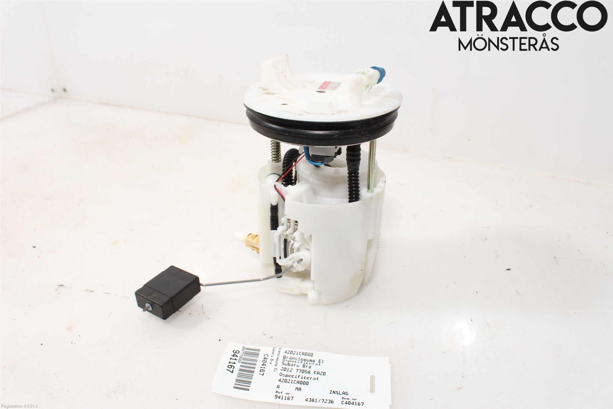 Subaru BRZ Bränslepump El