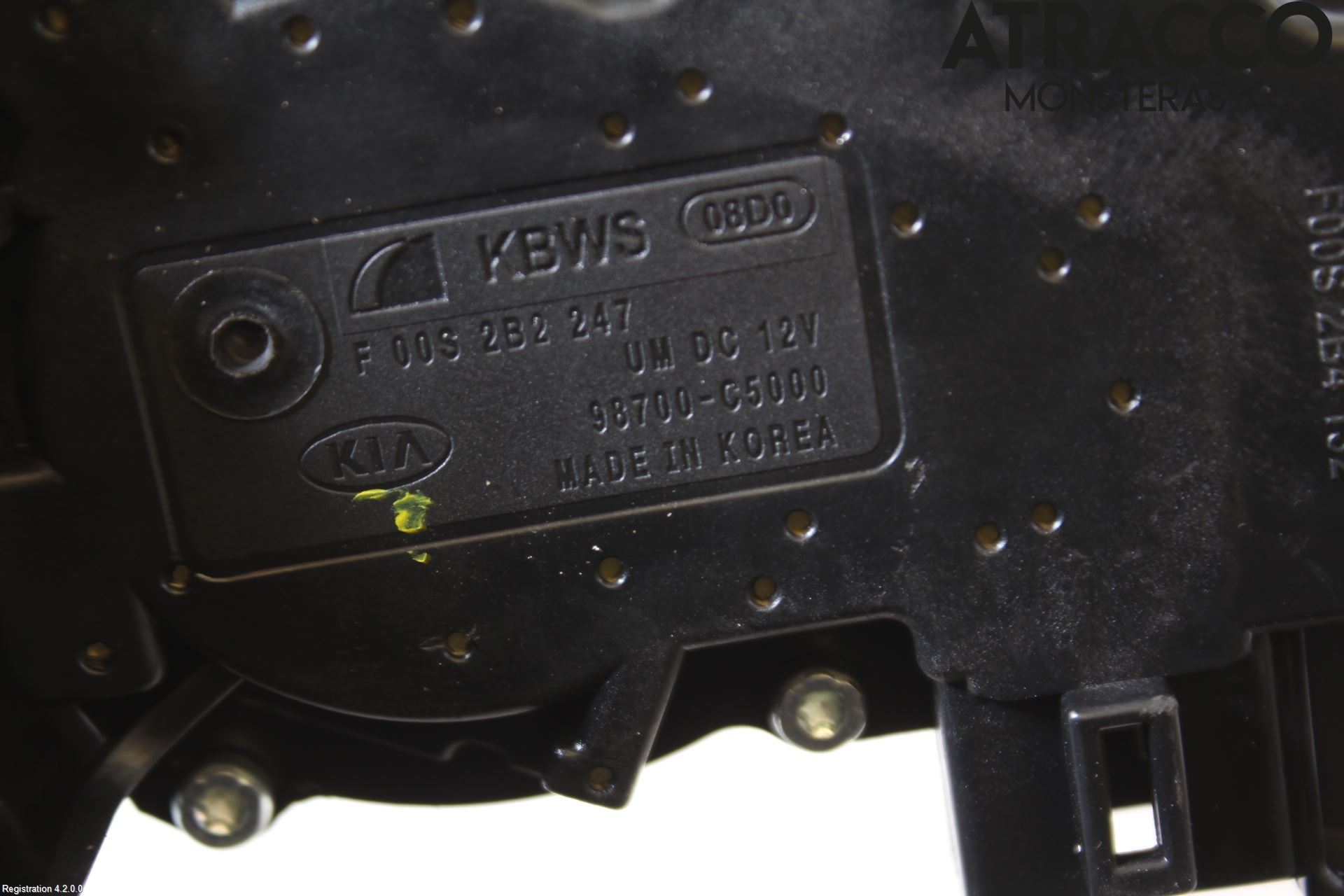 Kia SORENTO 15-20 Torkarmotor Baklucka