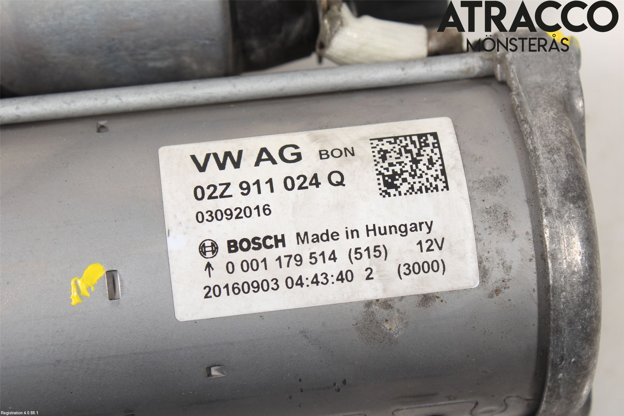 Audi A3/S3 8V 13-20 Startmotor