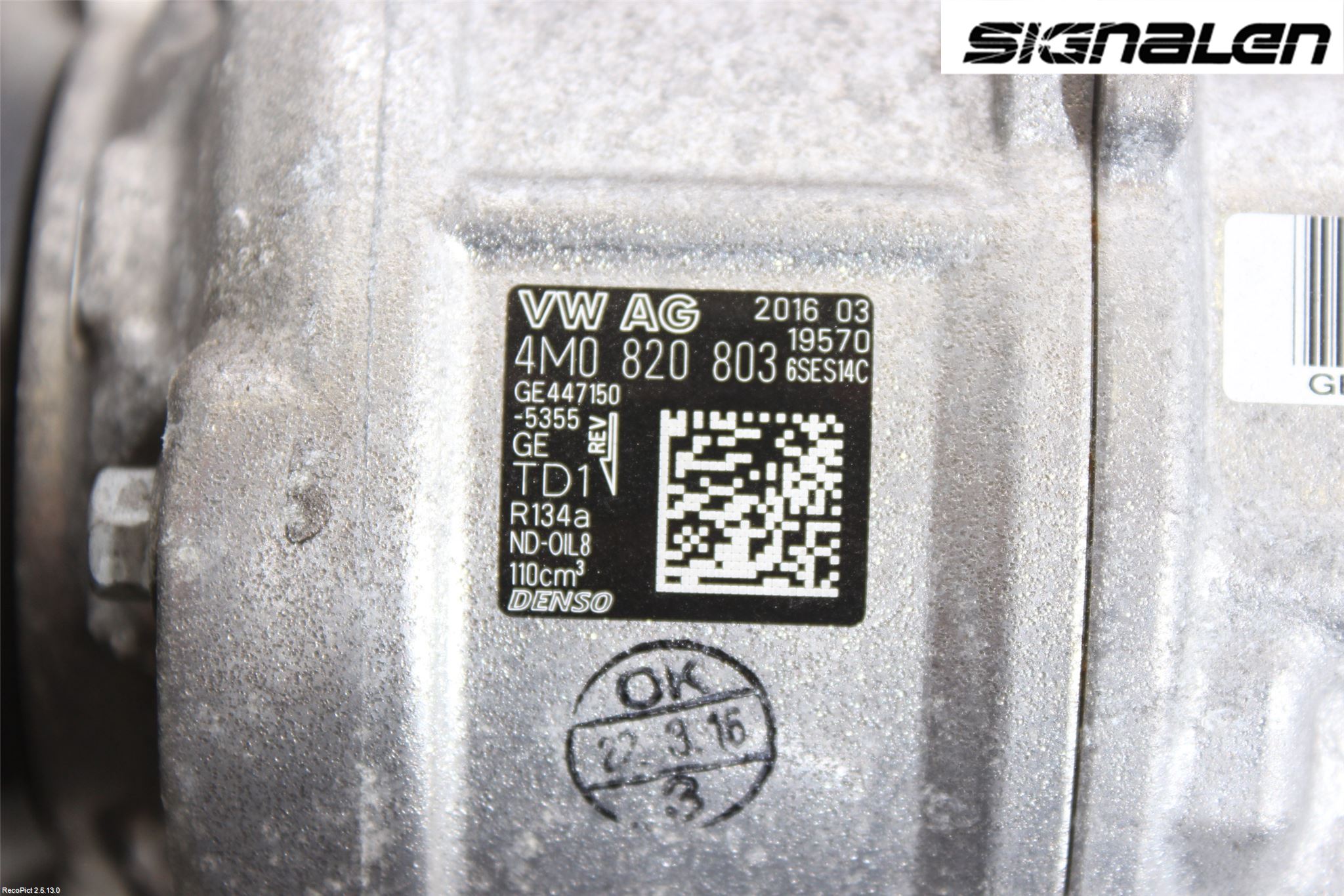 Audi A4/S4 B9 16-19 Ac Kompressor