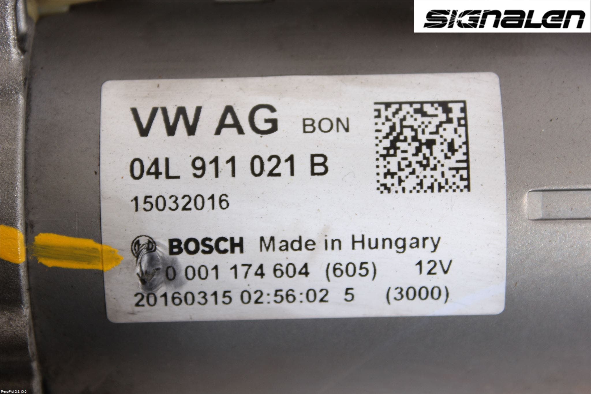 Audi A4/S4 B9 16-19 Startmotor Diesel