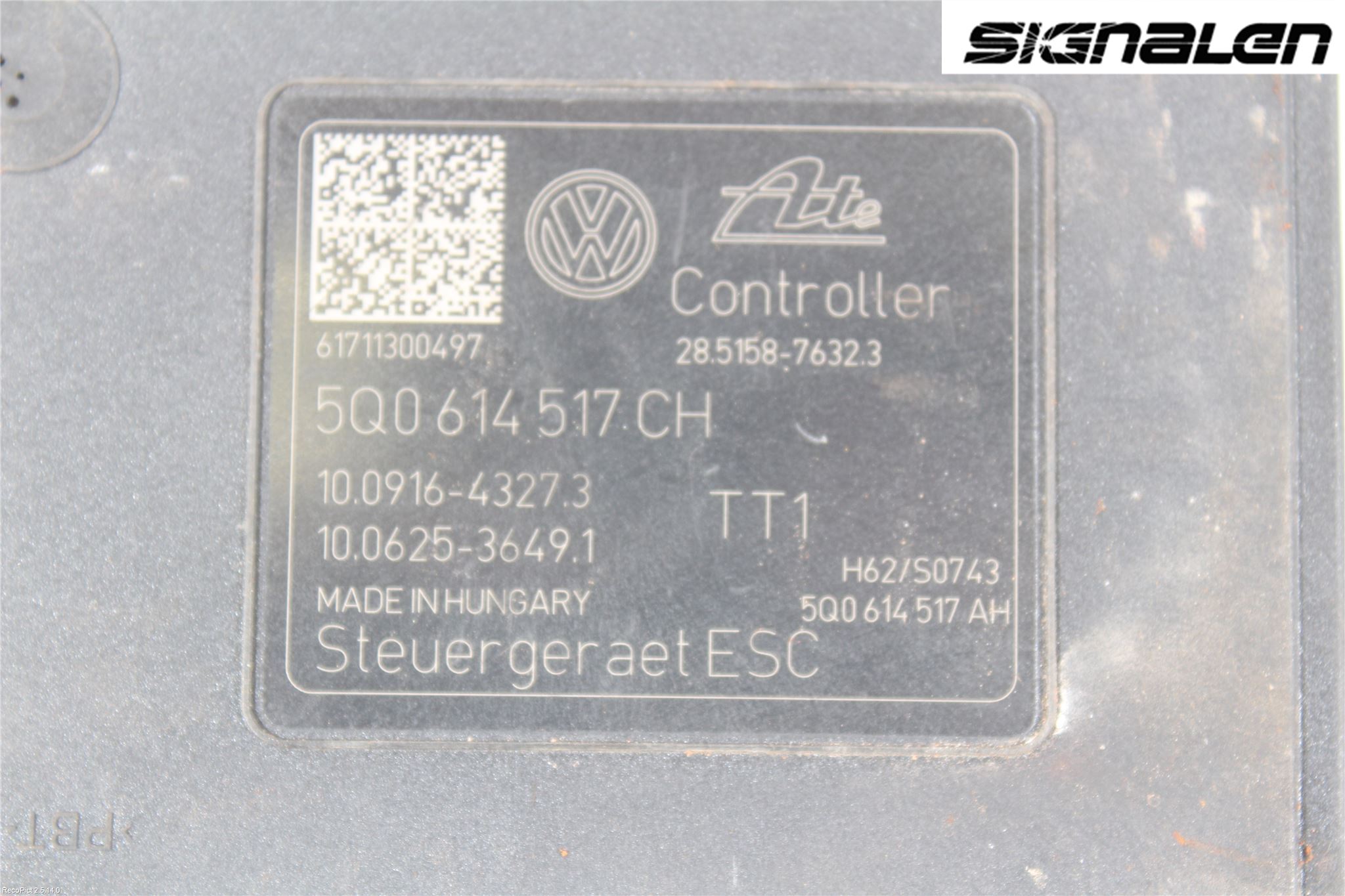 Volkswagen VW PASSAT 15-19 Abs Hydraulaggregat