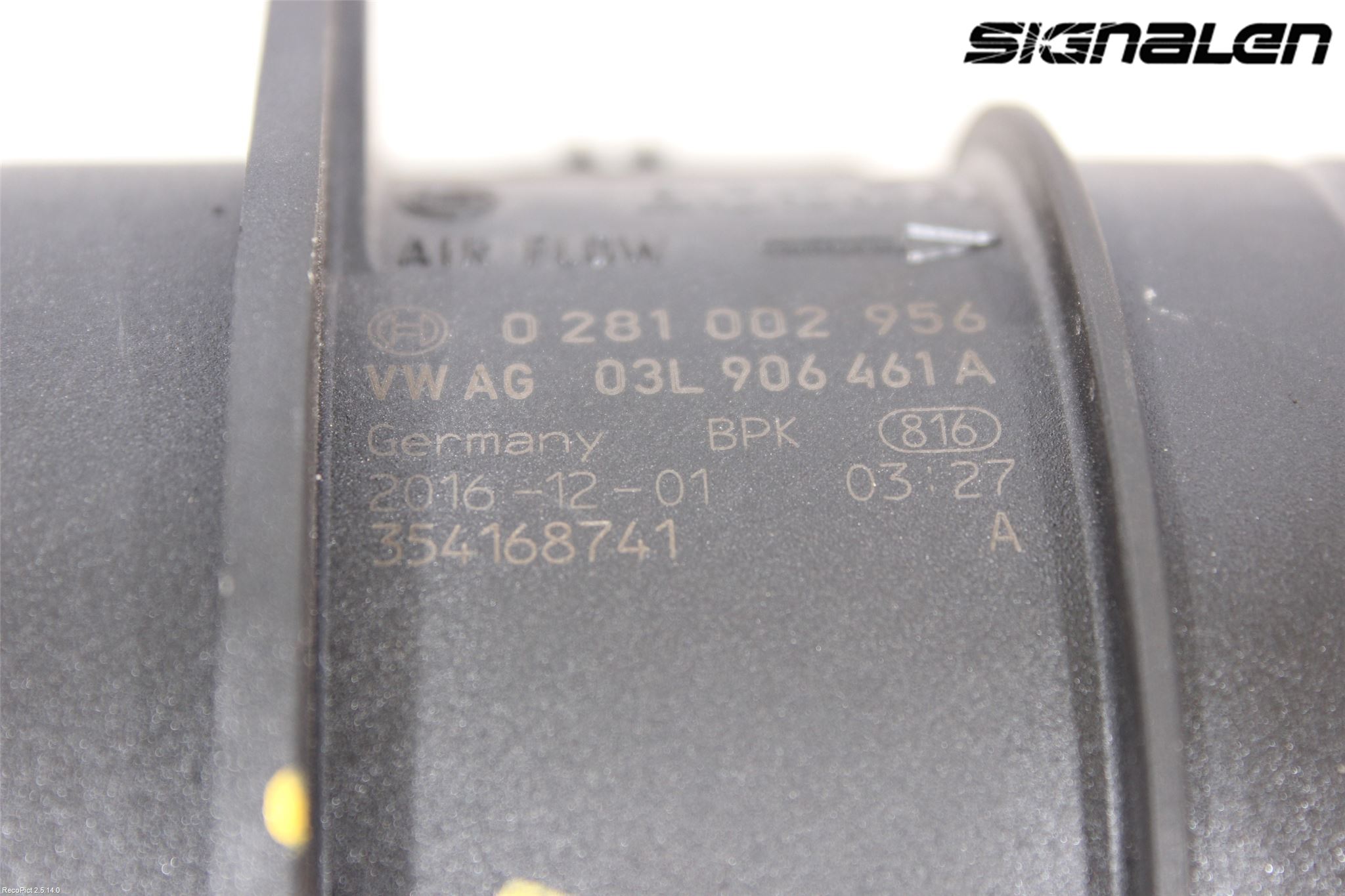 Skoda SUPERB 16-24 Injluftmassamätare