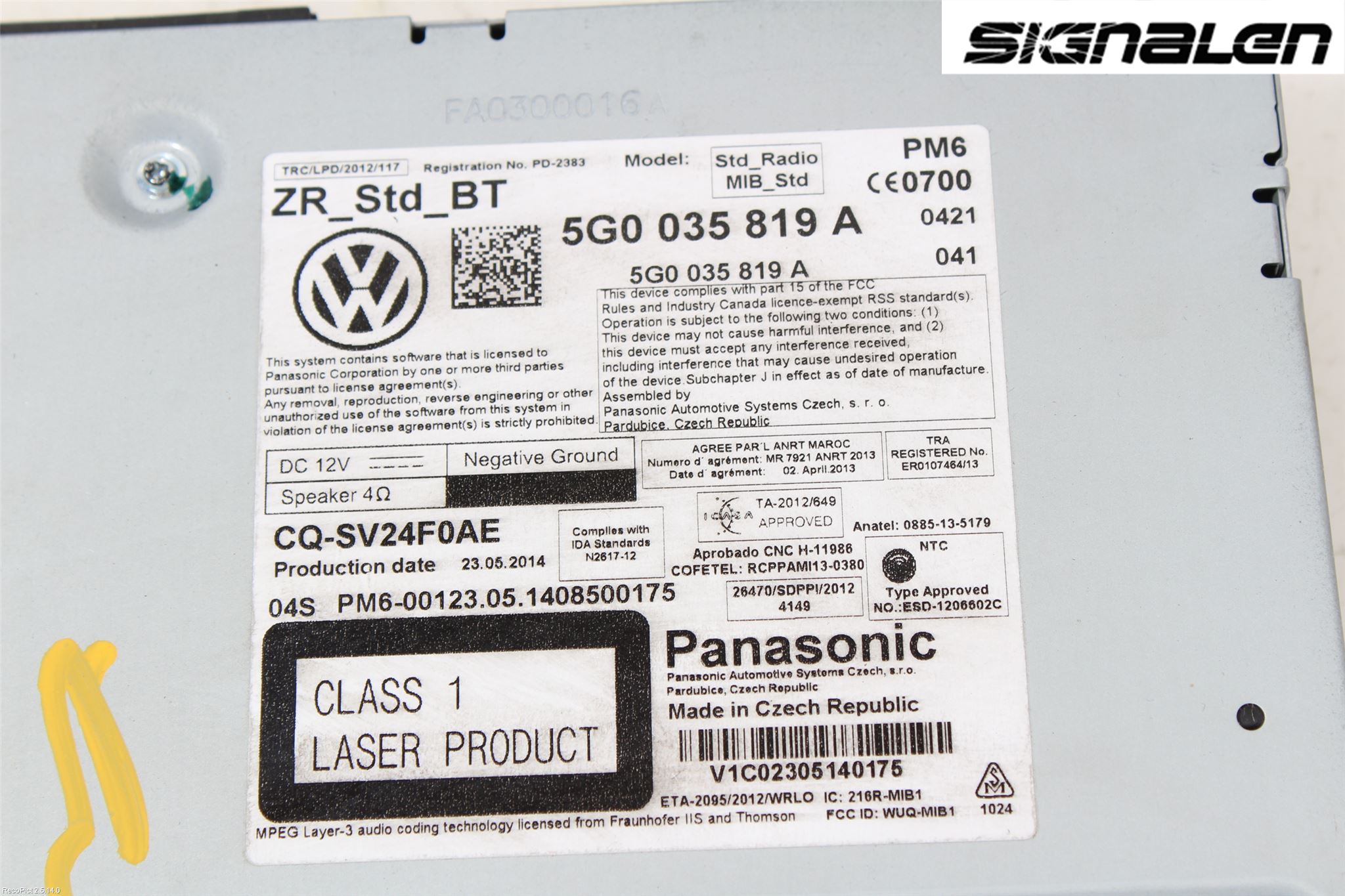 Volkswagen VW GOLF / E-GOLF VII 13-20 Radio