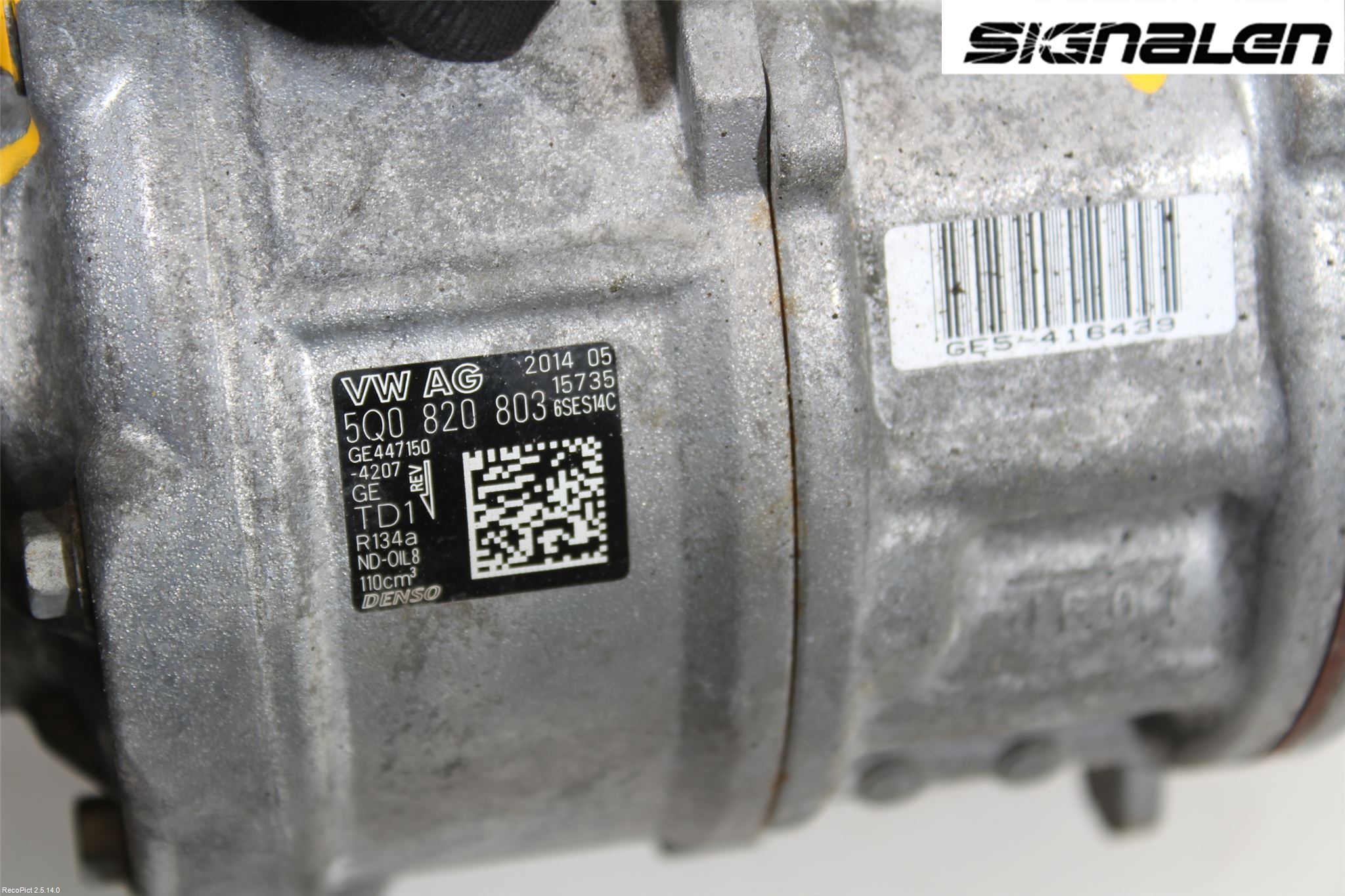 Volkswagen VW GOLF / E-GOLF VII 13-20 Ac Kompressor