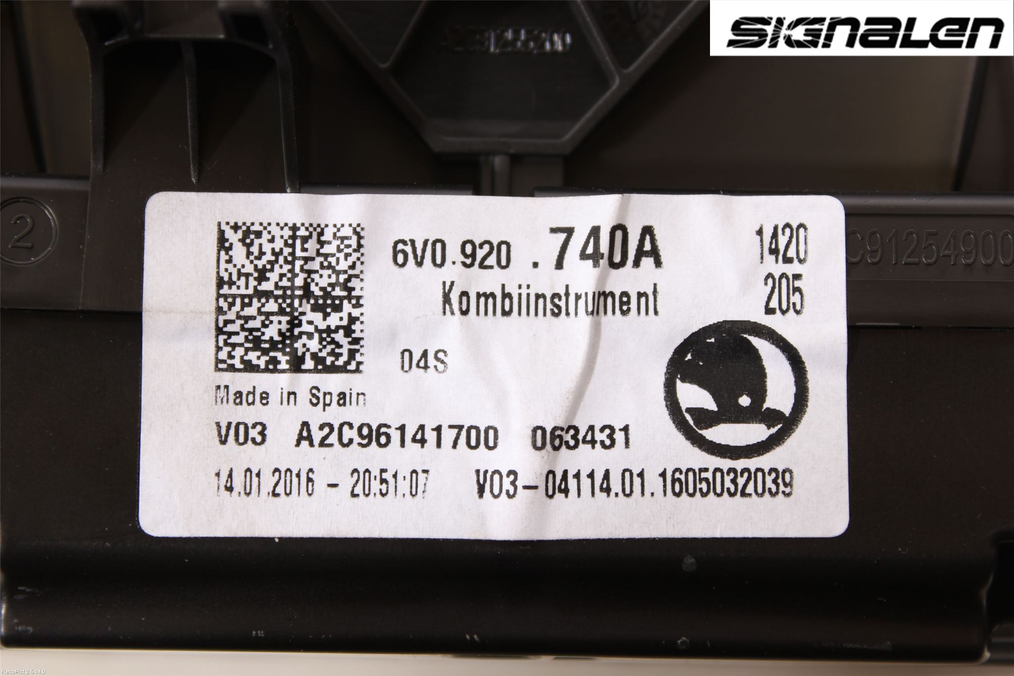 Skoda FABIA 07-14 Instrument Komb