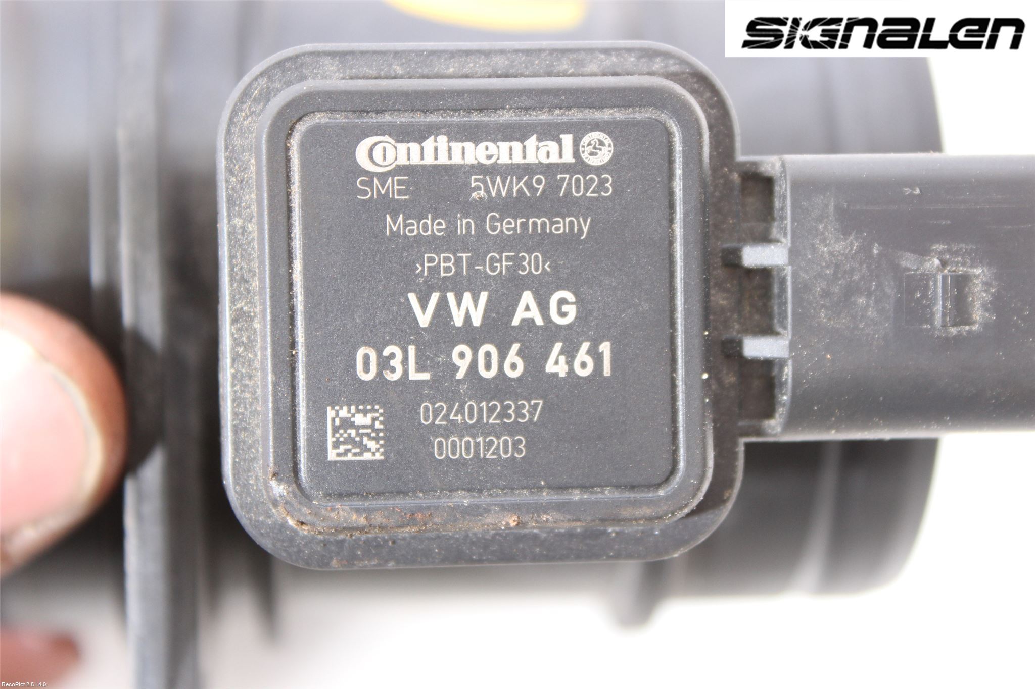 Volkswagen VW GOLF VI 09-13 Injluftmassamätare