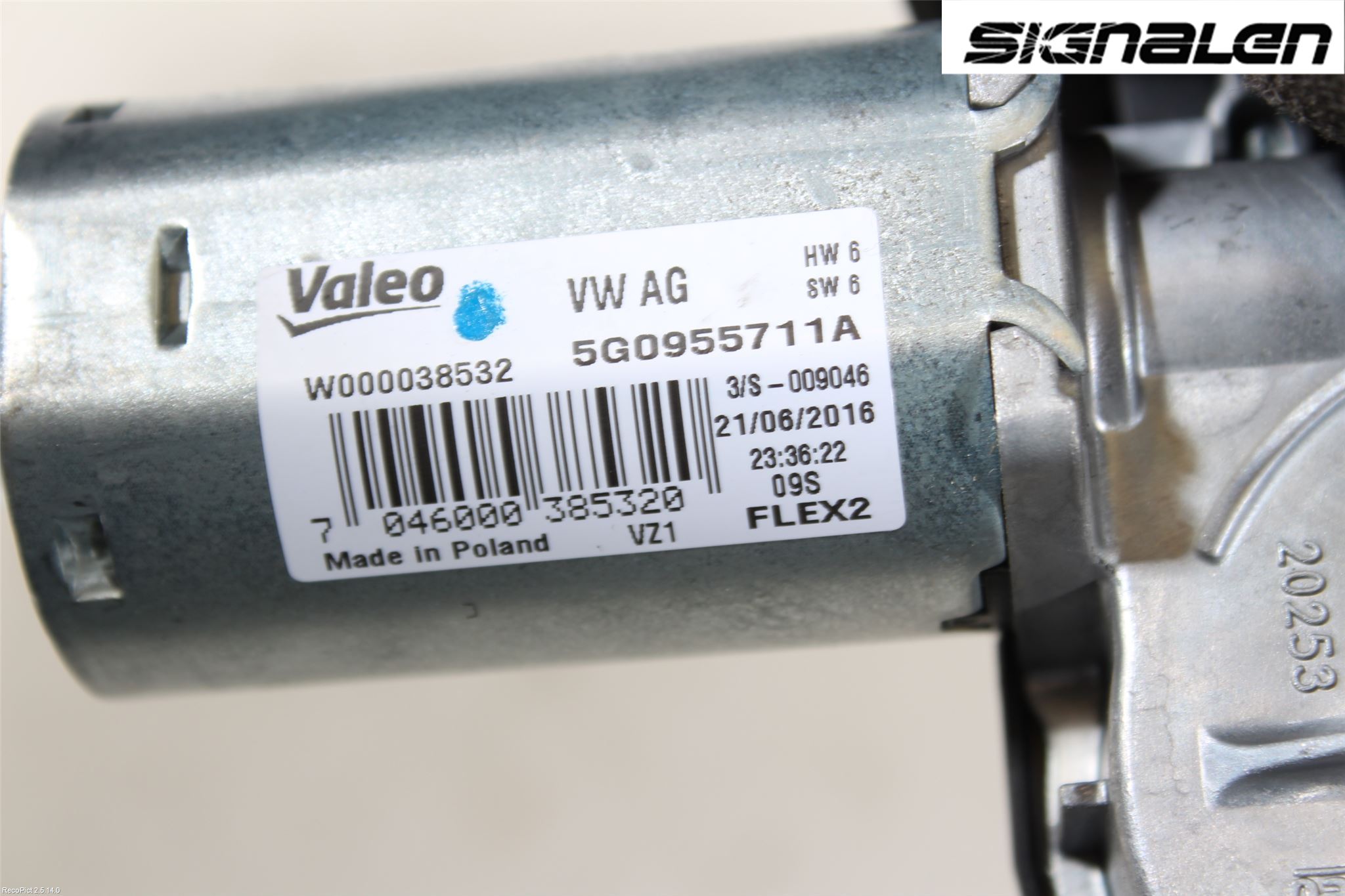 Volkswagen VW GOLF / E-GOLF VII 13-20 Torkarmotor Baklucka