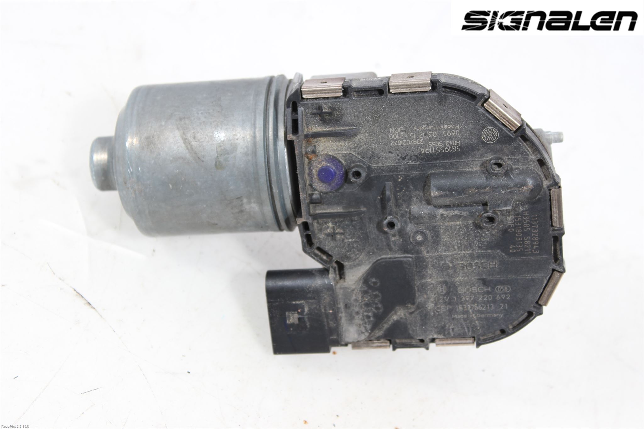 Volkswagen VW GOLF / E-GOLF VII 13-20 Torkarmotor Vindruta