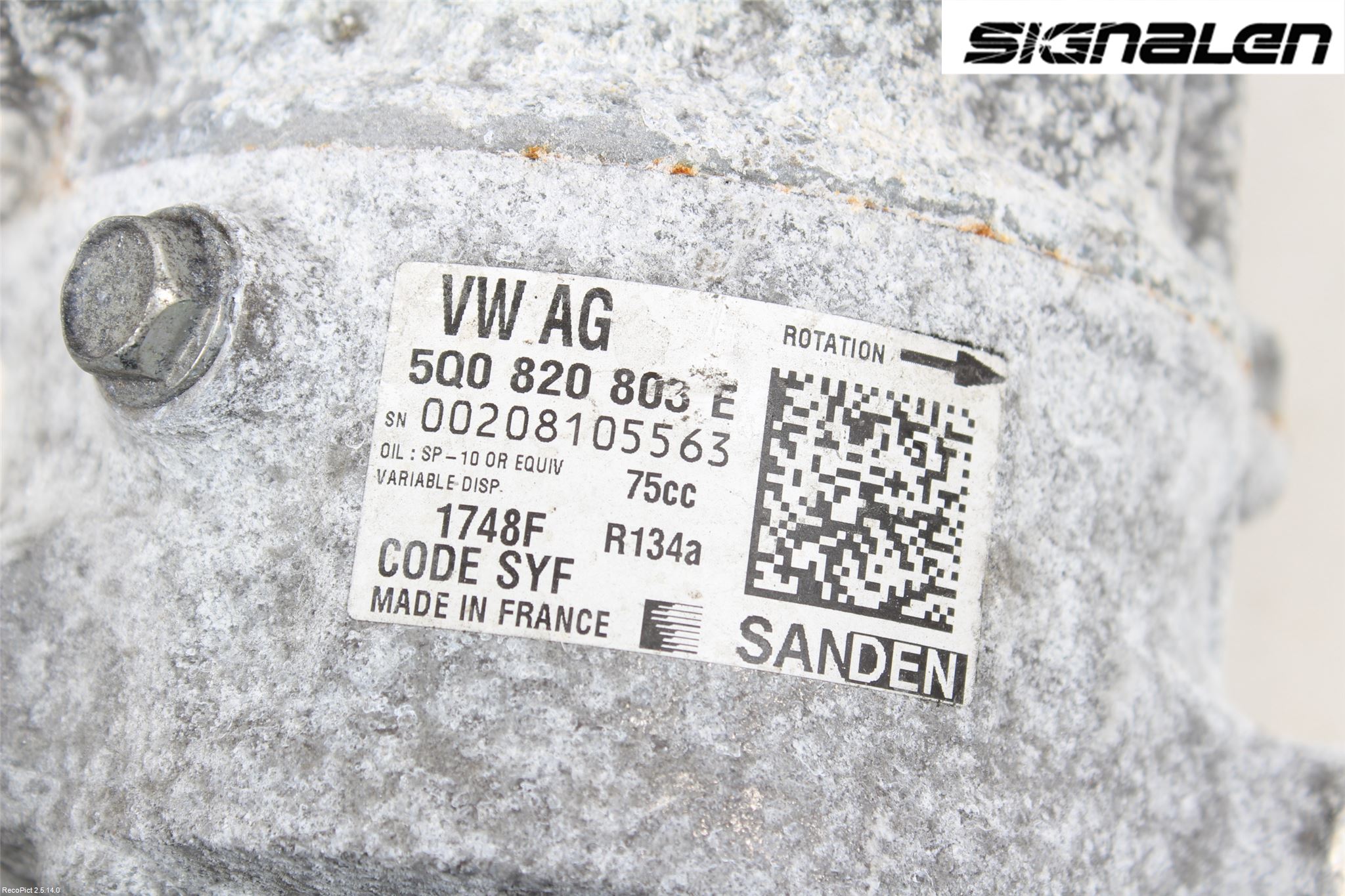 Volkswagen VW GOLF / E-GOLF VII 13-20 Ac Kompressor