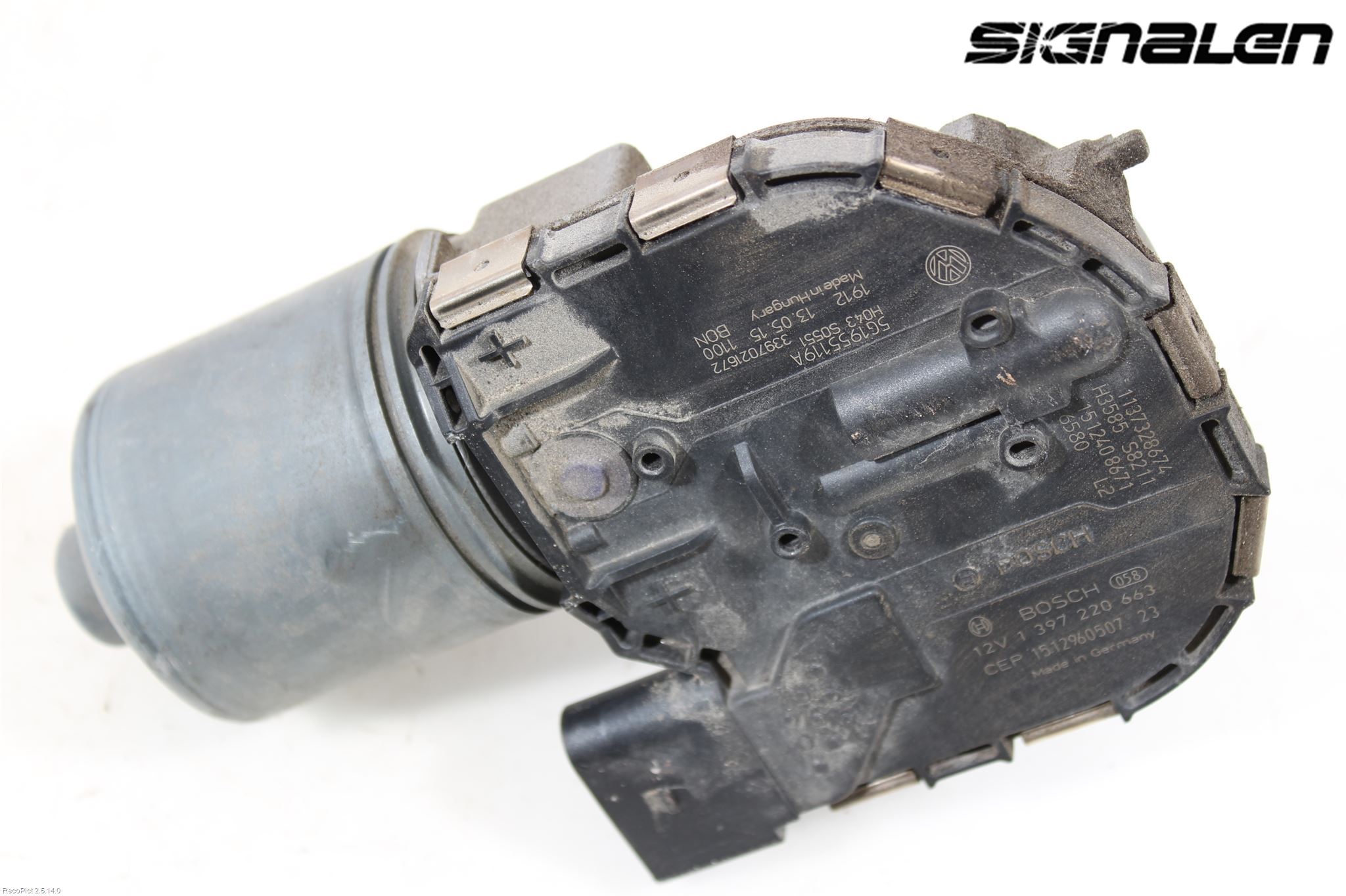 Volkswagen VW GOLF / E-GOLF VII 13-20 Torkarmotor Vindruta