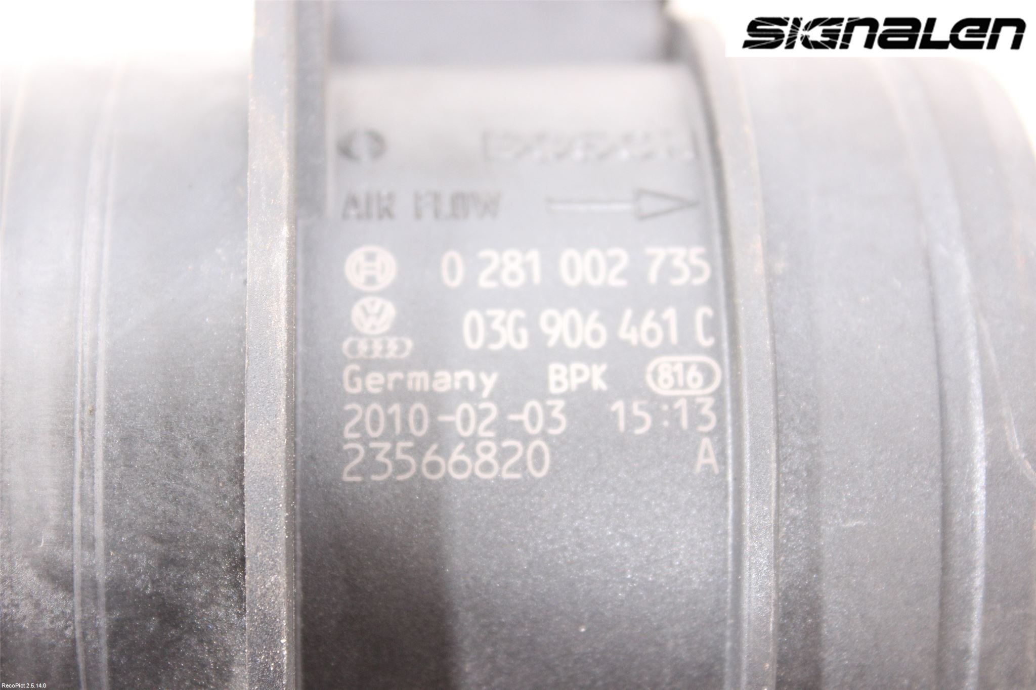 Audi A4/S4 08-11 Injluftmassamätare