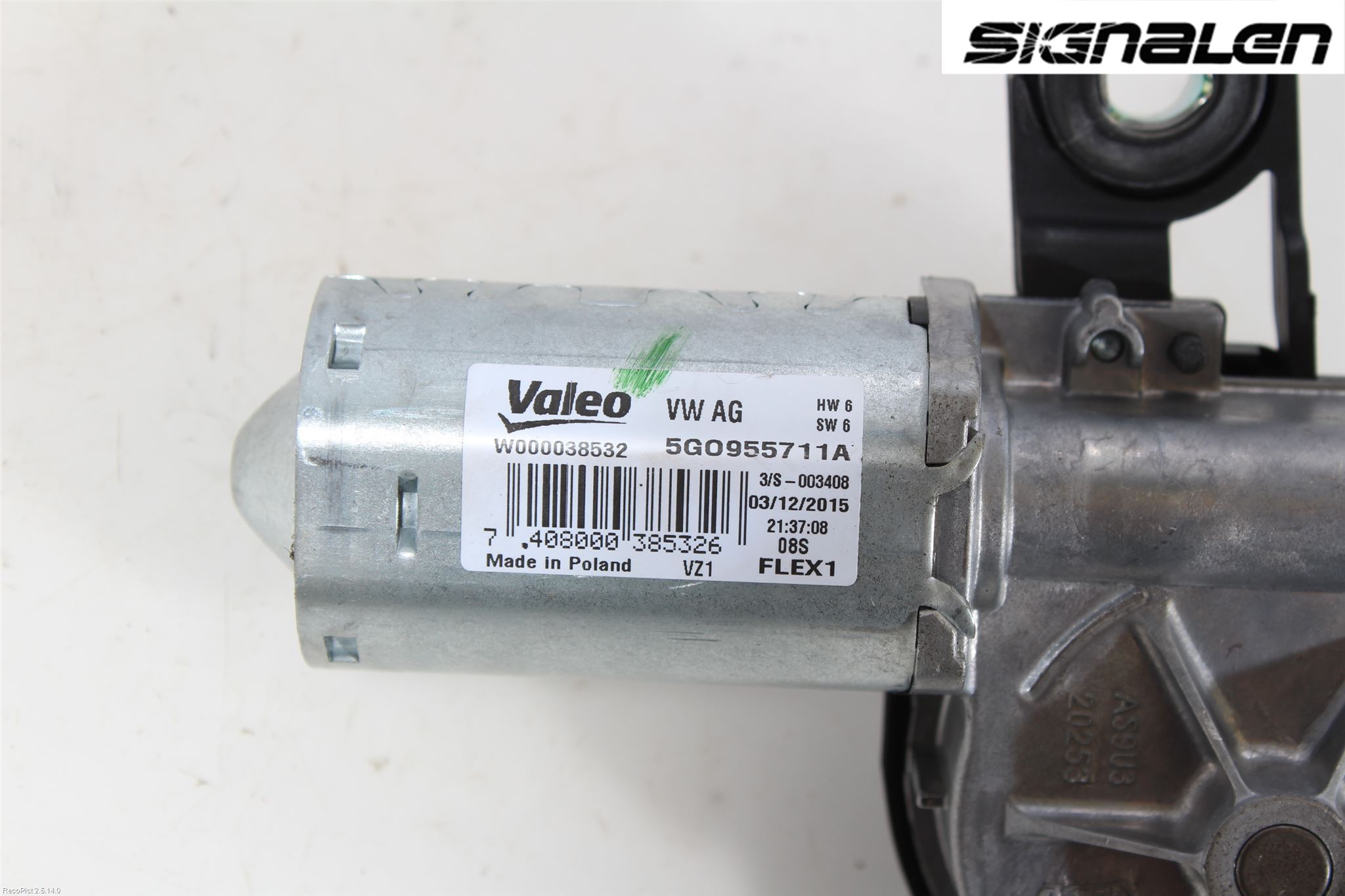 Volkswagen VW GOLF / E-GOLF VII 13-20 Torkarmotor Baklucka