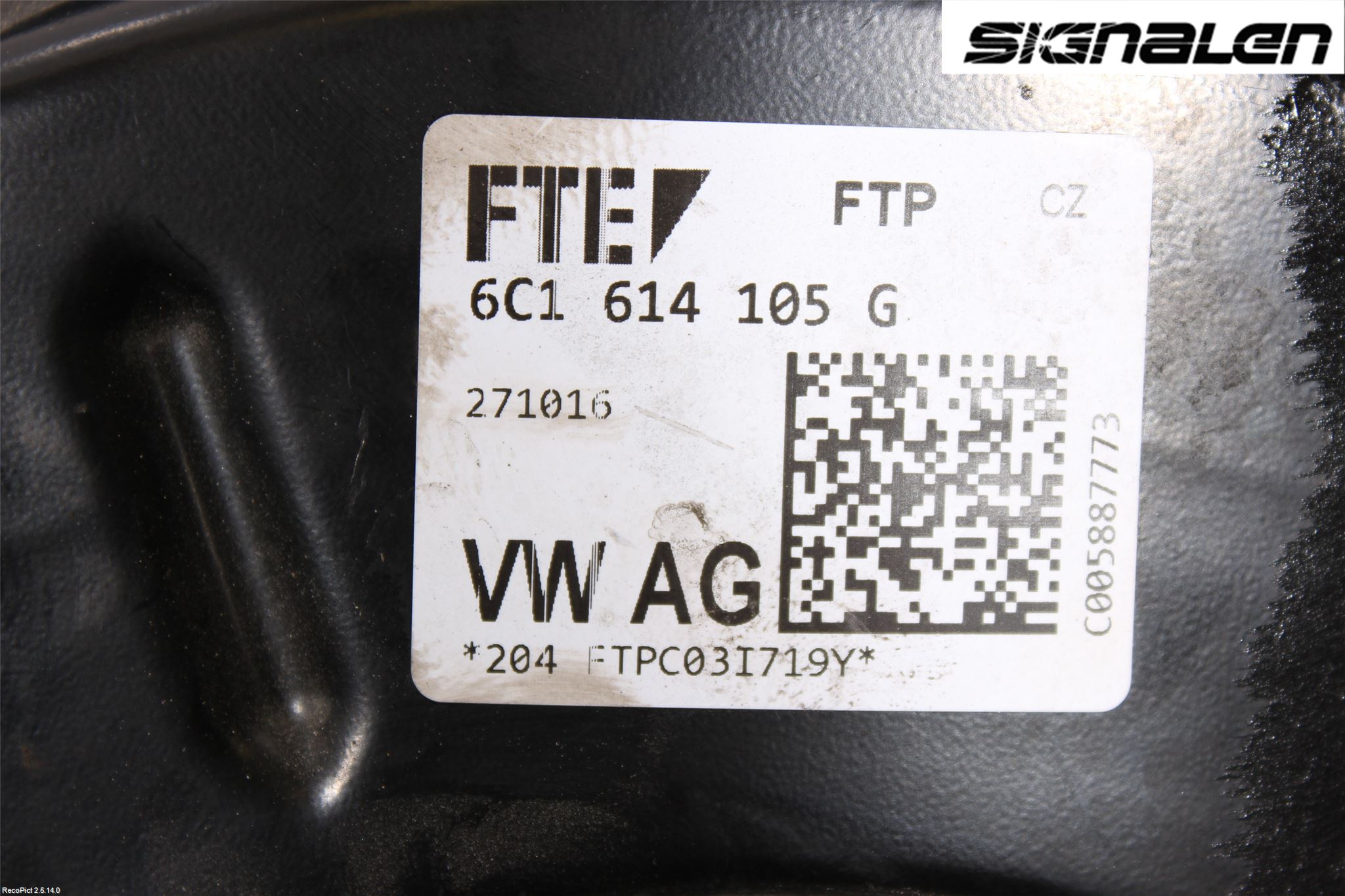 Seat IBIZA V 17-20 Bromsservo