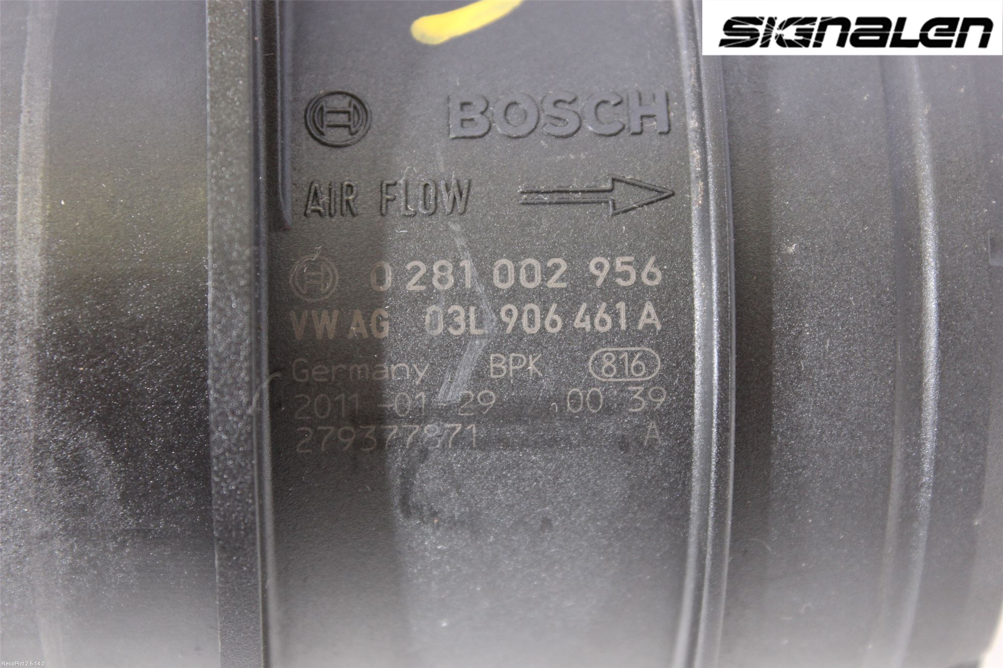 Volkswagen VW PASSAT 11-14 Injluftmassamätare