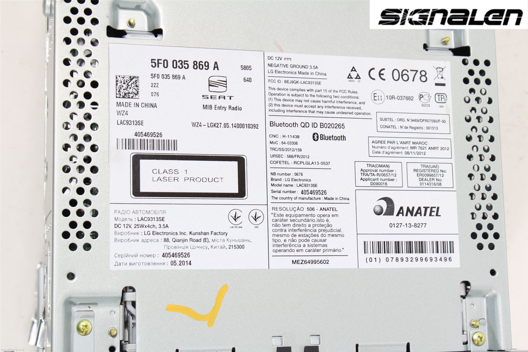 Seat LEON 13-20 Radio