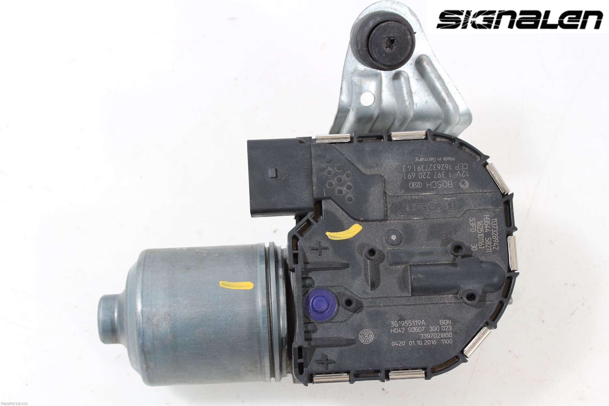 Volkswagen VW PASSAT 15-19 Torkarmotor Vindruta