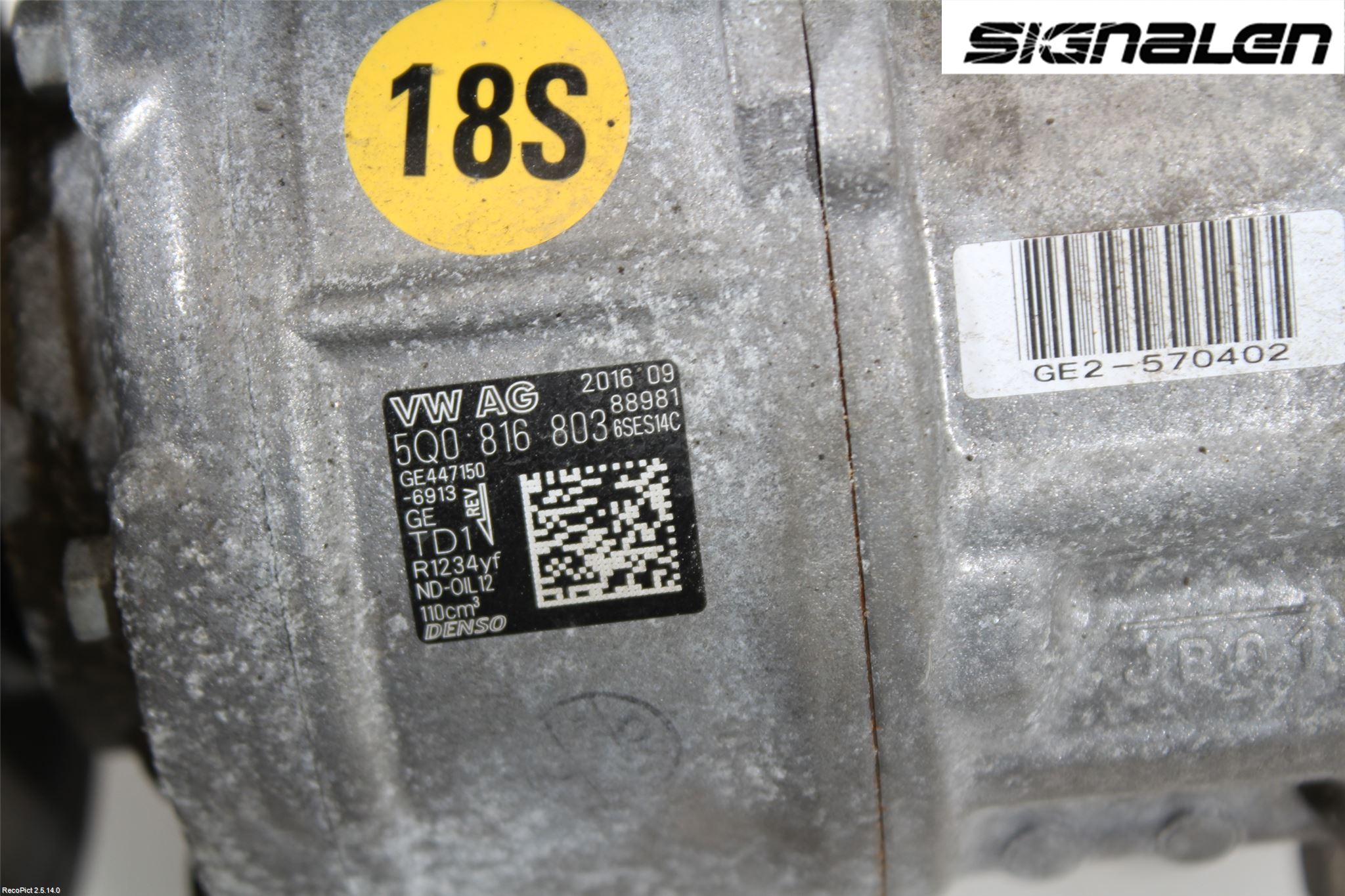 Volkswagen VW PASSAT 15-19 Ac Kompressor