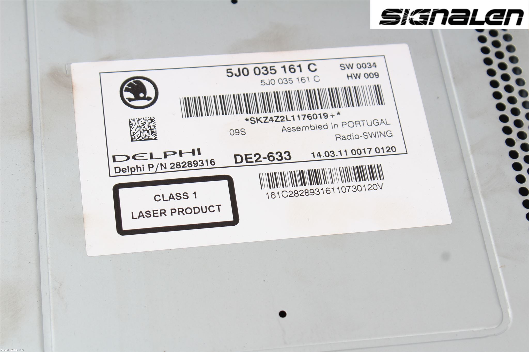 Skoda FABIA 07-14 Radio