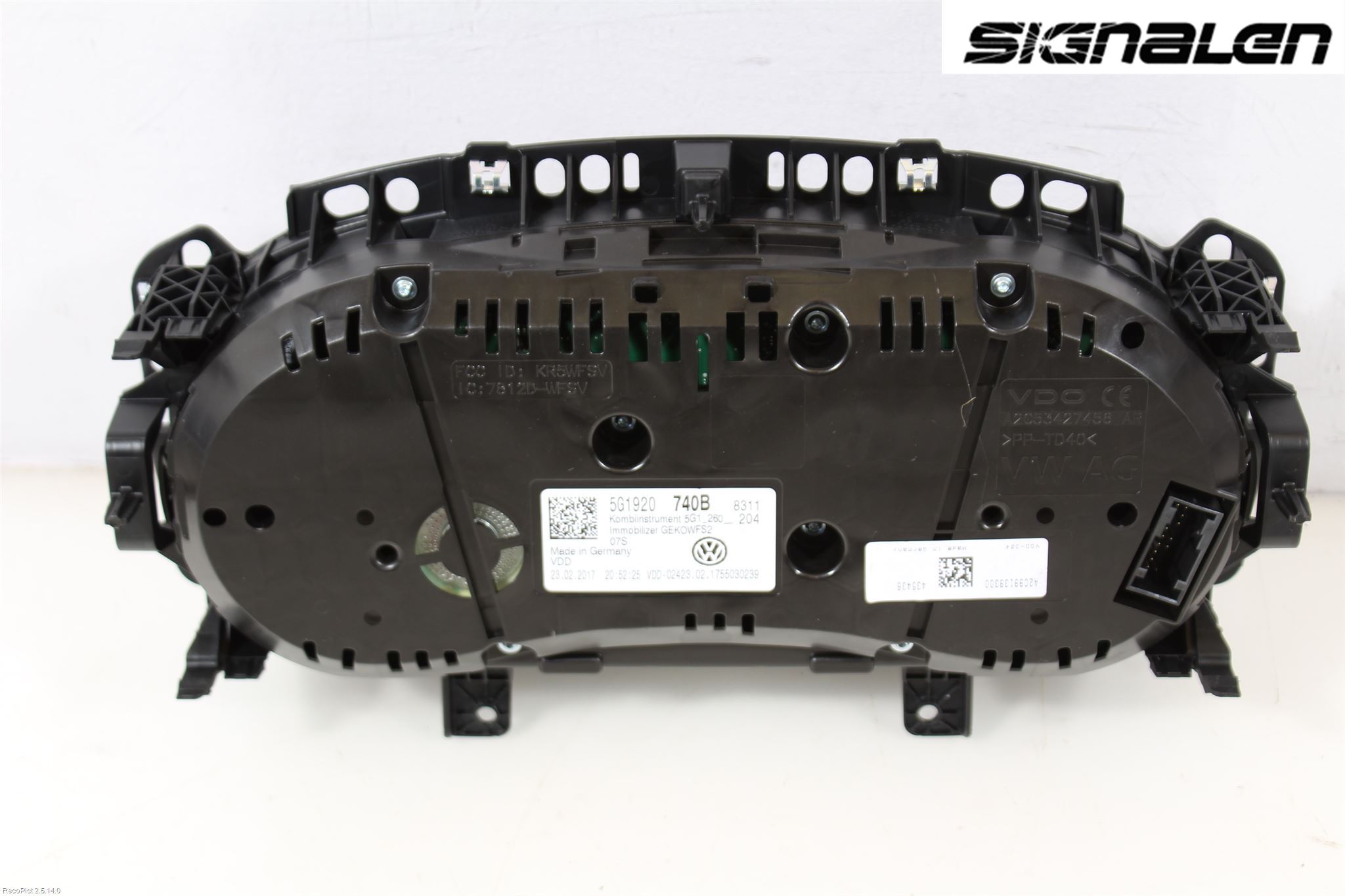 Volkswagen VW GOLF / E-GOLF VII 13-20 Instrument Komb