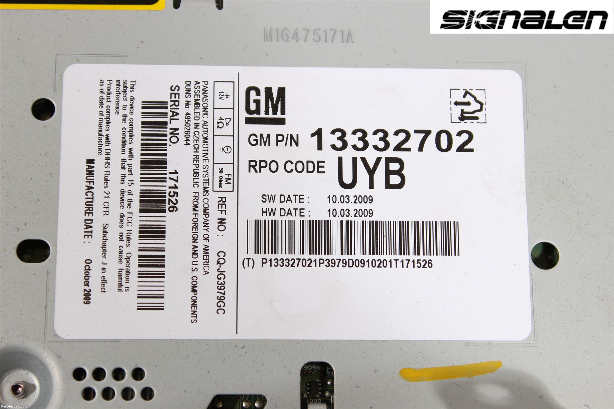 Opel INSIGNIA 09-16 Radio