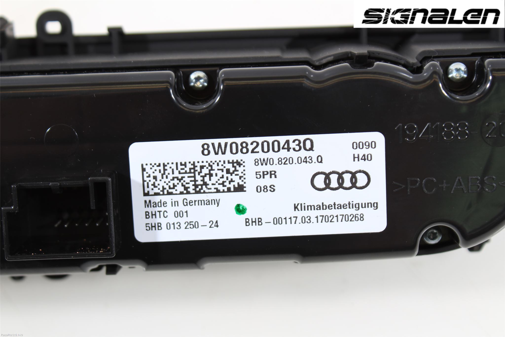 Audi A4/S4 B9 16-19 Ac Styrenhet Ac Manöveren