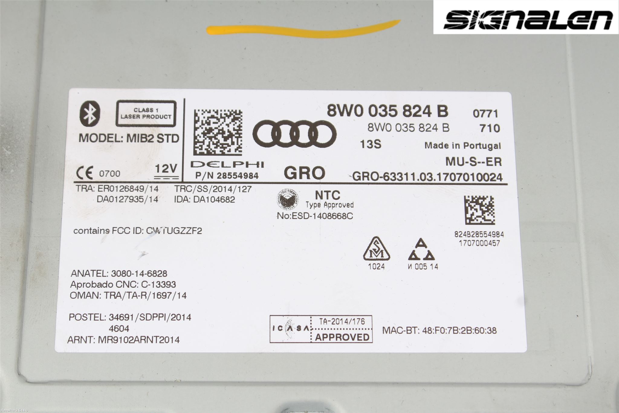Audi A4/S4 B9 16-19 Radio