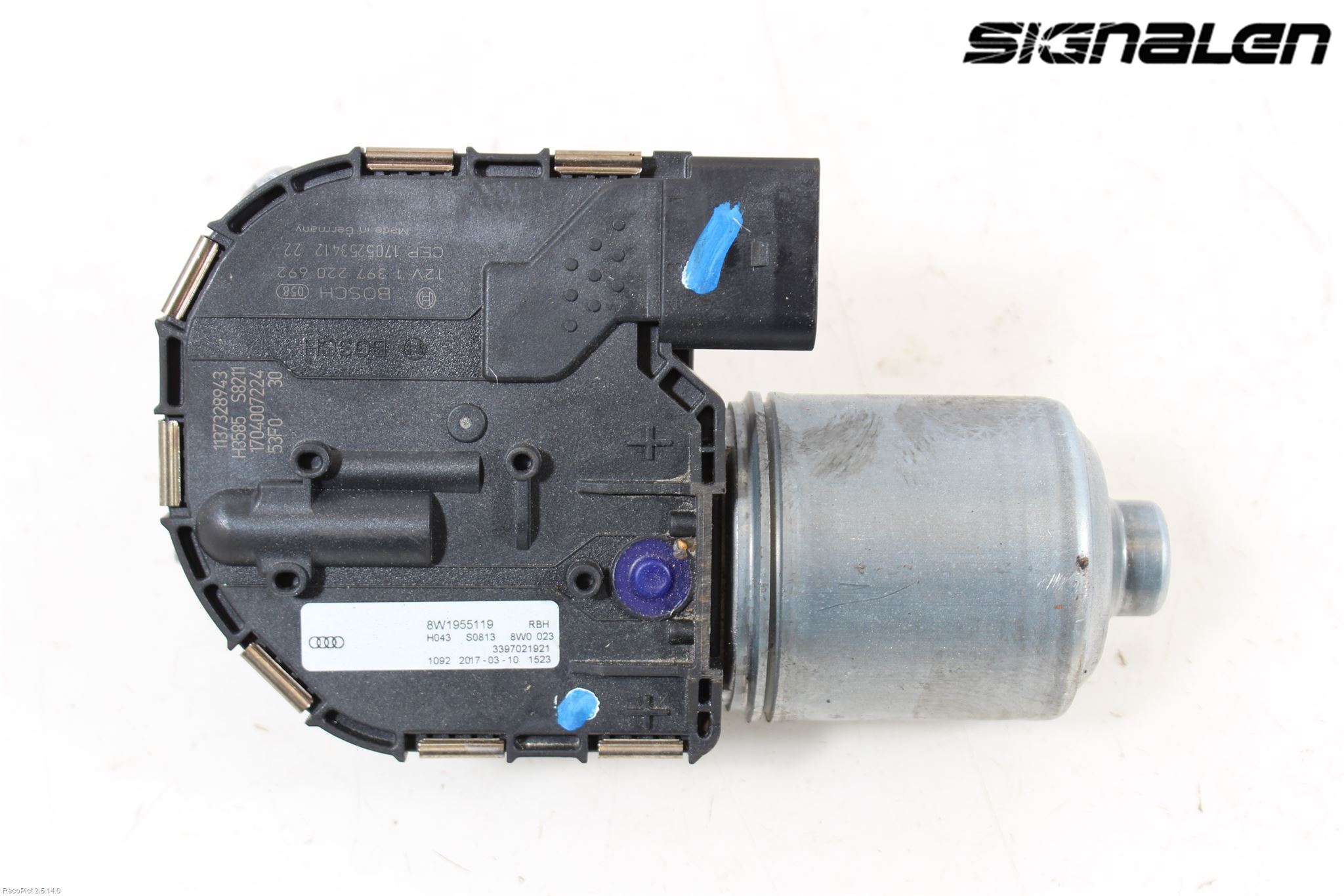 Audi A4/S4 B9 16-19 Torkarmotor Vindruta