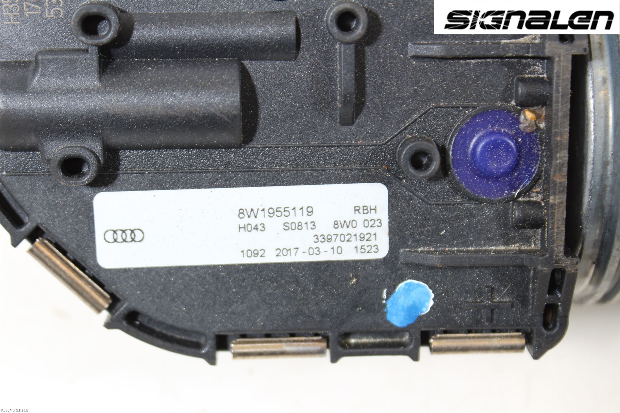 Audi A4/S4 B9 16-19 Torkarmotor Vindruta