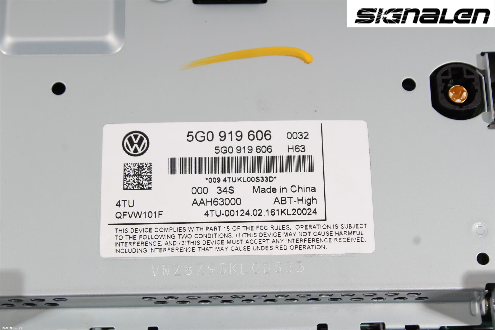 Volkswagen VW PASSAT 15-19 Multifunktionsdisplay