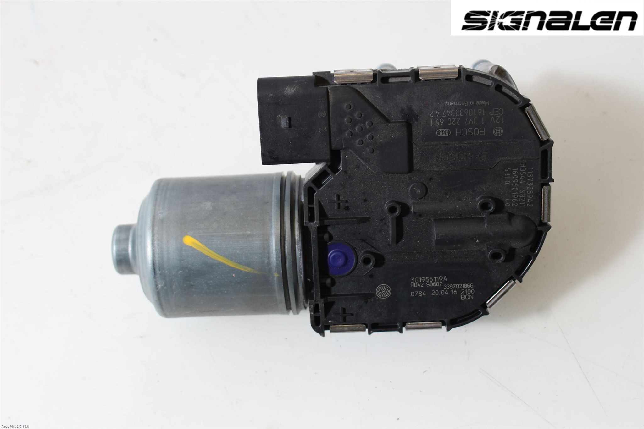 Volkswagen VW PASSAT 15-19 Torkarmotor Vindruta