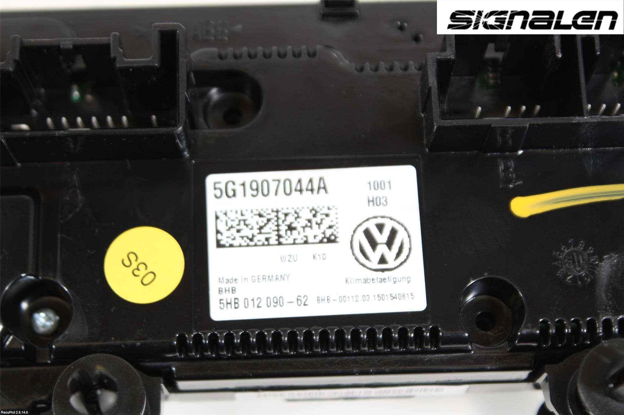 Volkswagen VW PASSAT 15-19 Ac Styrenhet Ac Manöveren