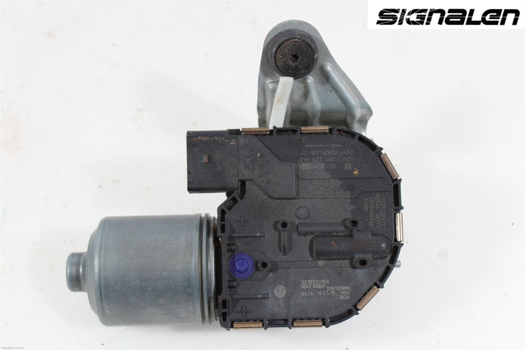 Volkswagen VW PASSAT 15-19 Torkarmotor Vindruta