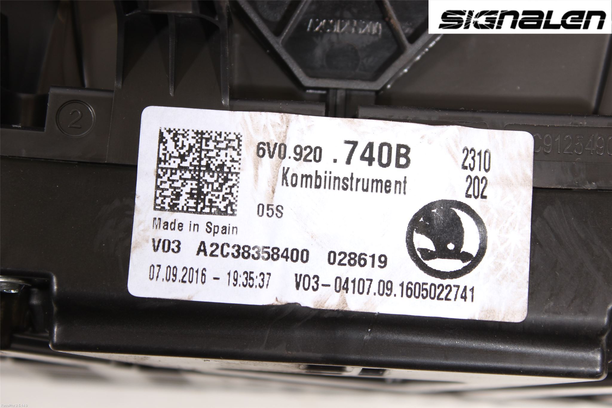 Skoda FABIA 15-21 Instrument Komb