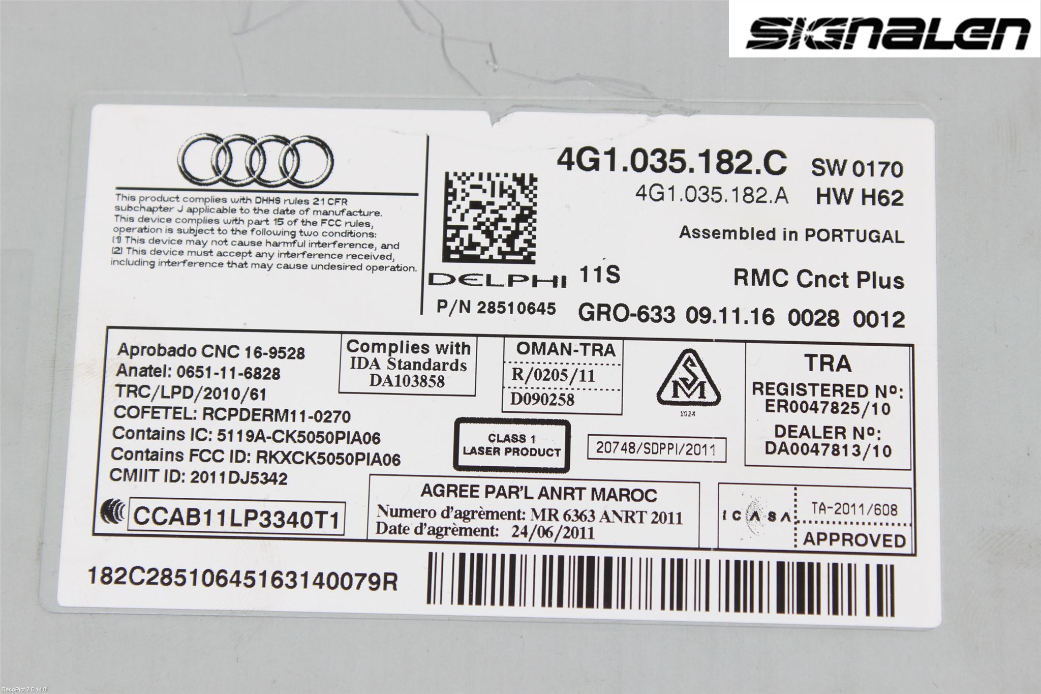 Audi A6 ALLROAD 12-18 Radio