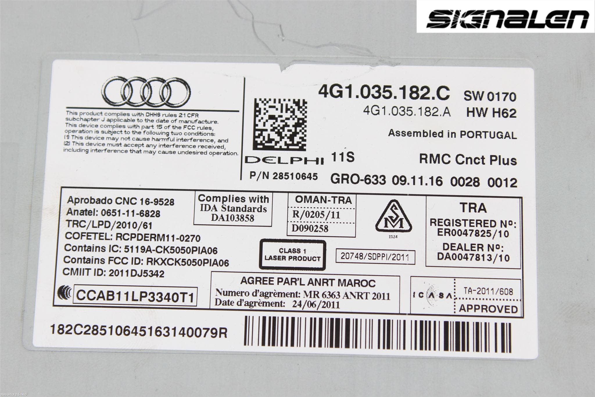 Audi A6 ALLROAD 12-18 Radio