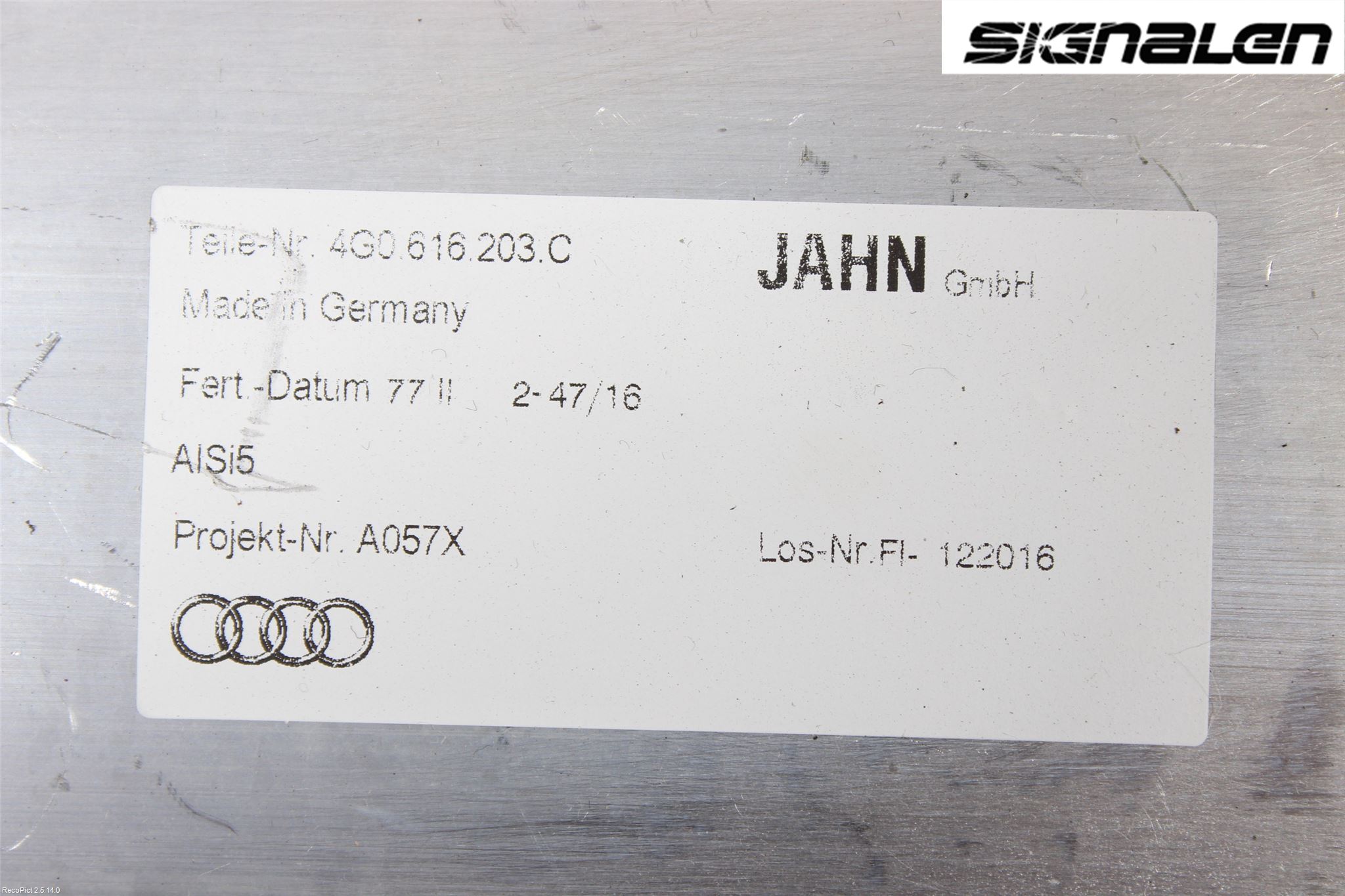 Audi A6 ALLROAD 12-18 Kompressor Stöt-Fjädring