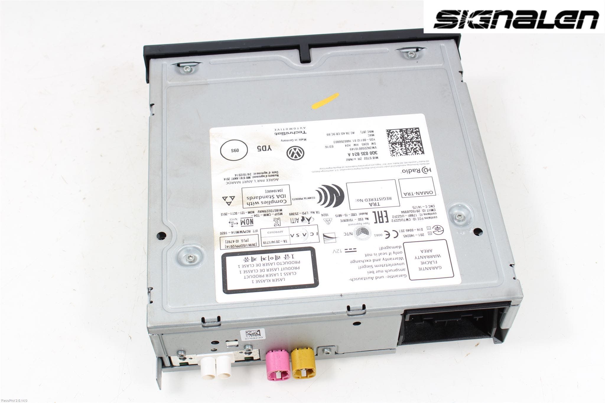 Volkswagen VW GOLF / E-GOLF VII 13-20 Radio