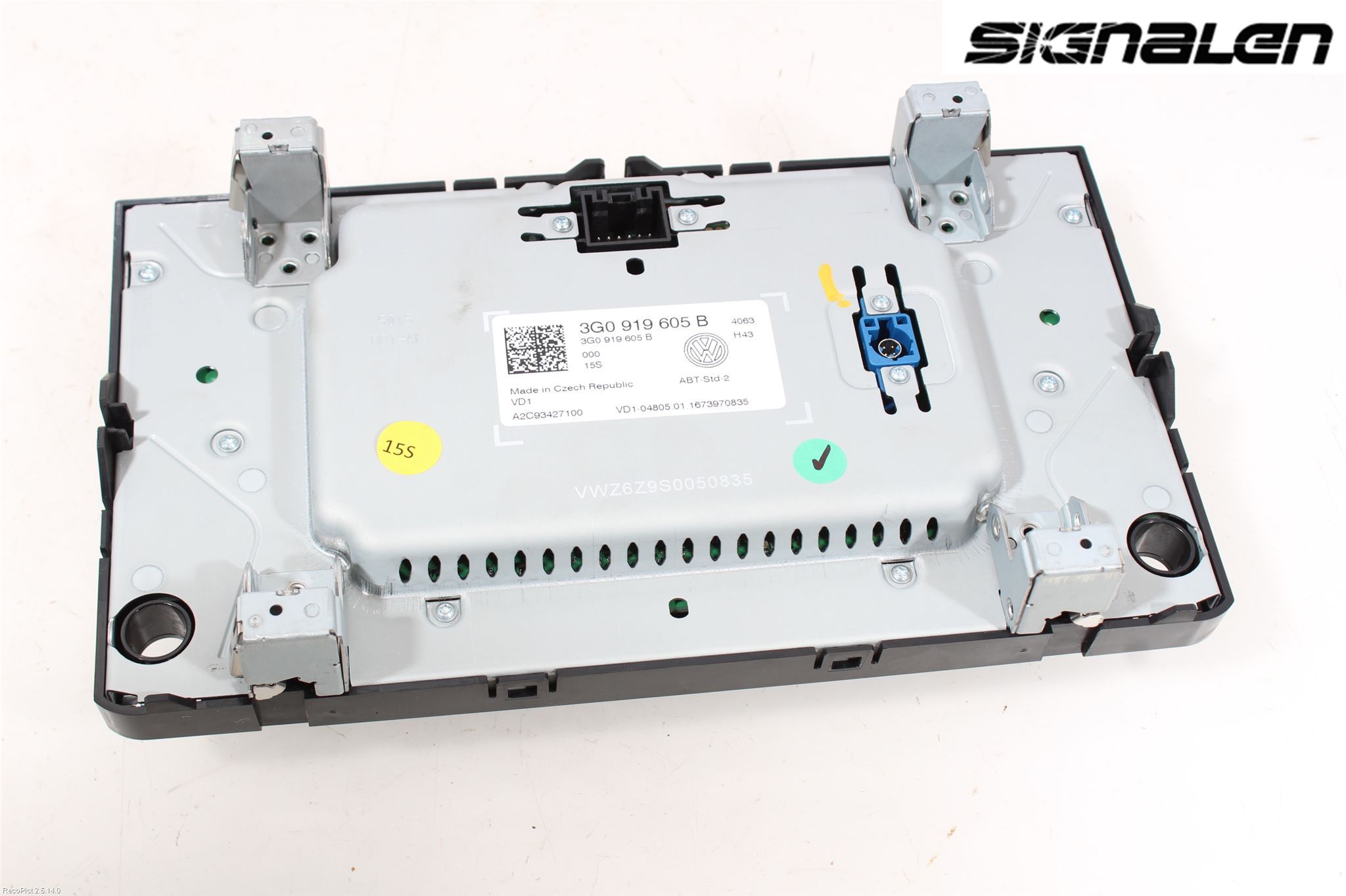 Volkswagen VW GOLF / E-GOLF VII 13-20 Multifunktionsdisplay