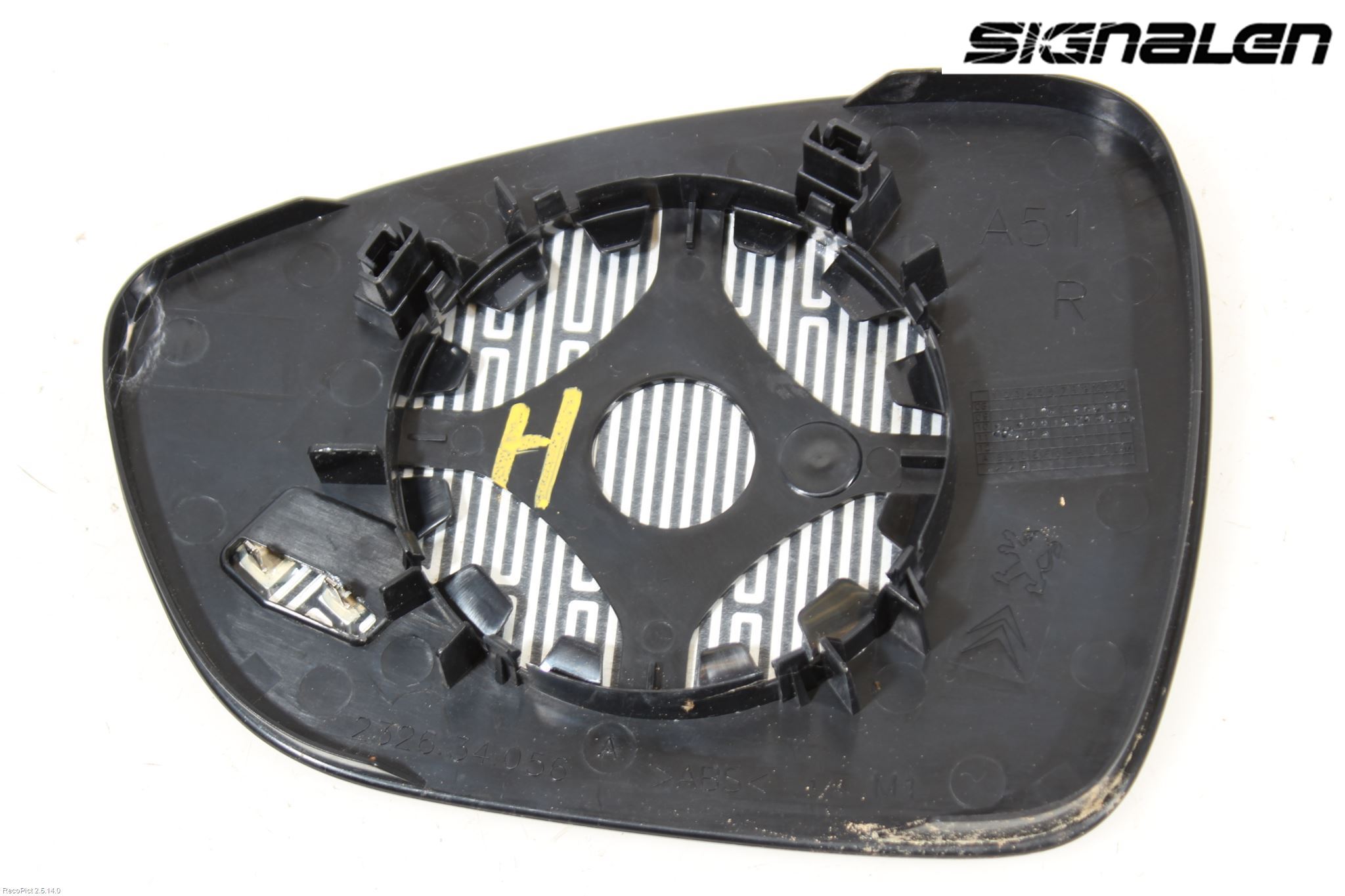 Citroen C5 08-17 Spegelglas Hö