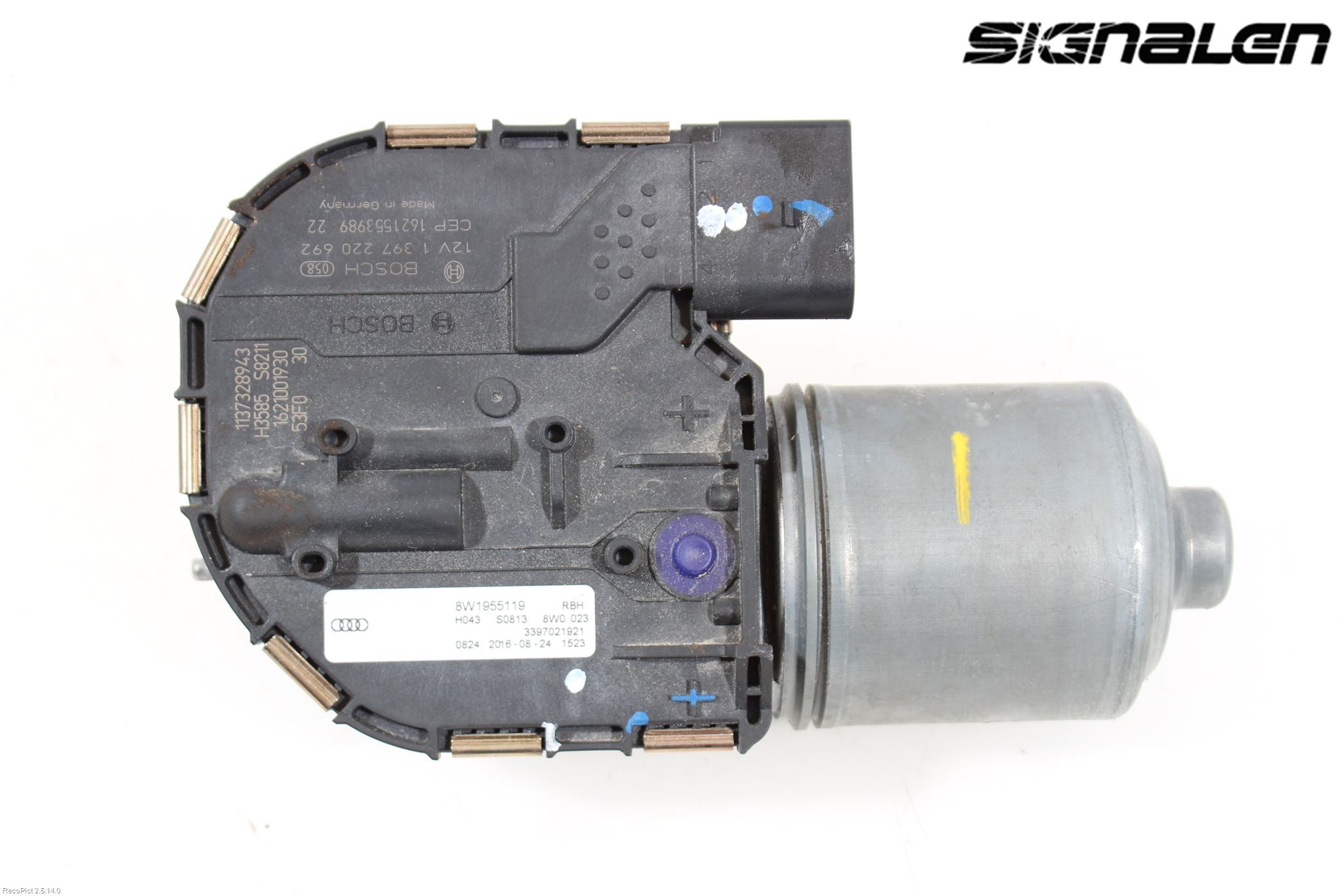 Audi A4/S4 B9 16-19 Torkarmotor Vindruta