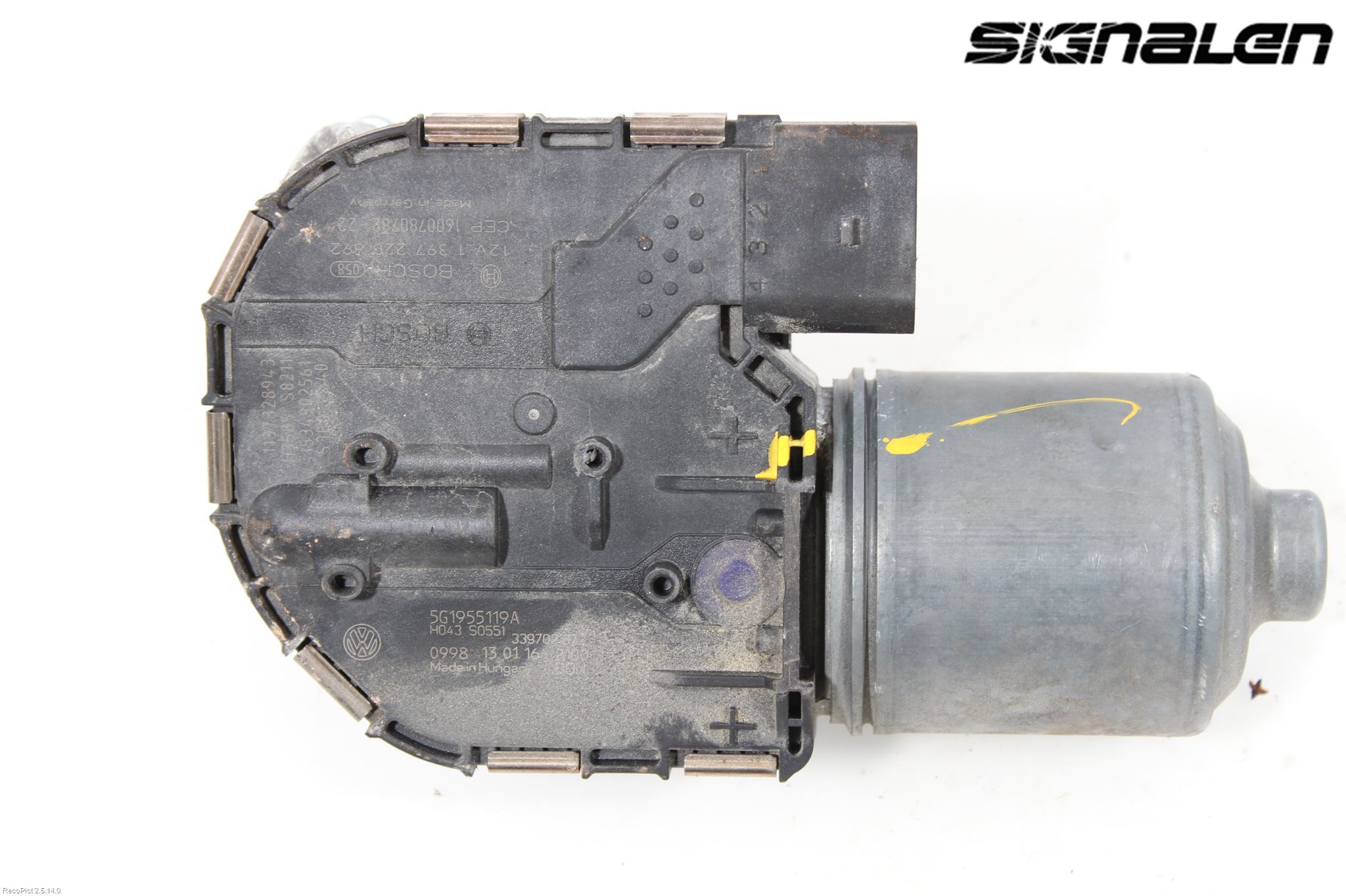 Volkswagen VW GOLF / E-GOLF VII 13-20 Torkarmotor Vindruta