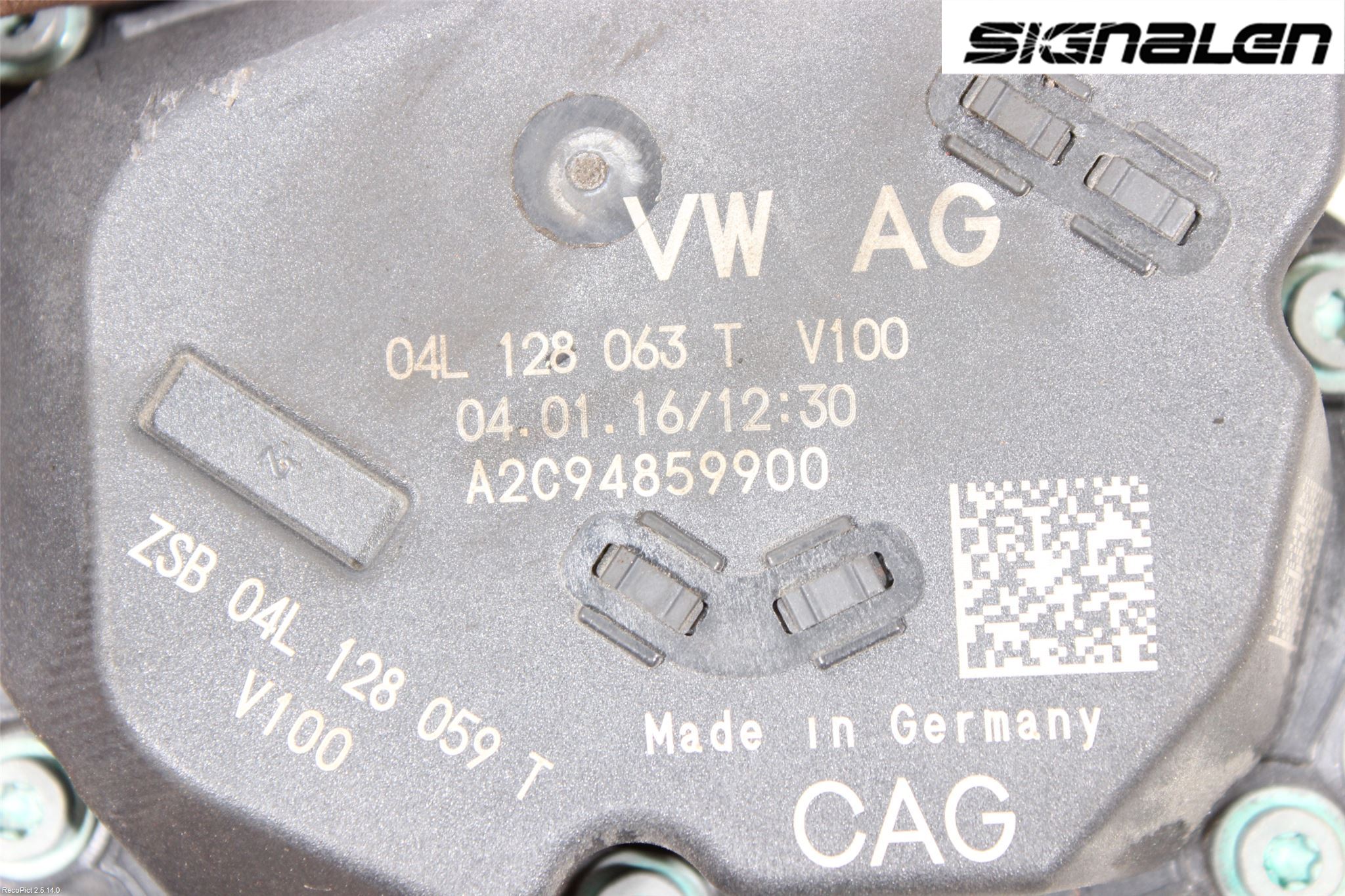 Volkswagen VW GOLF / E-GOLF VII 13-20 Injspjällhus