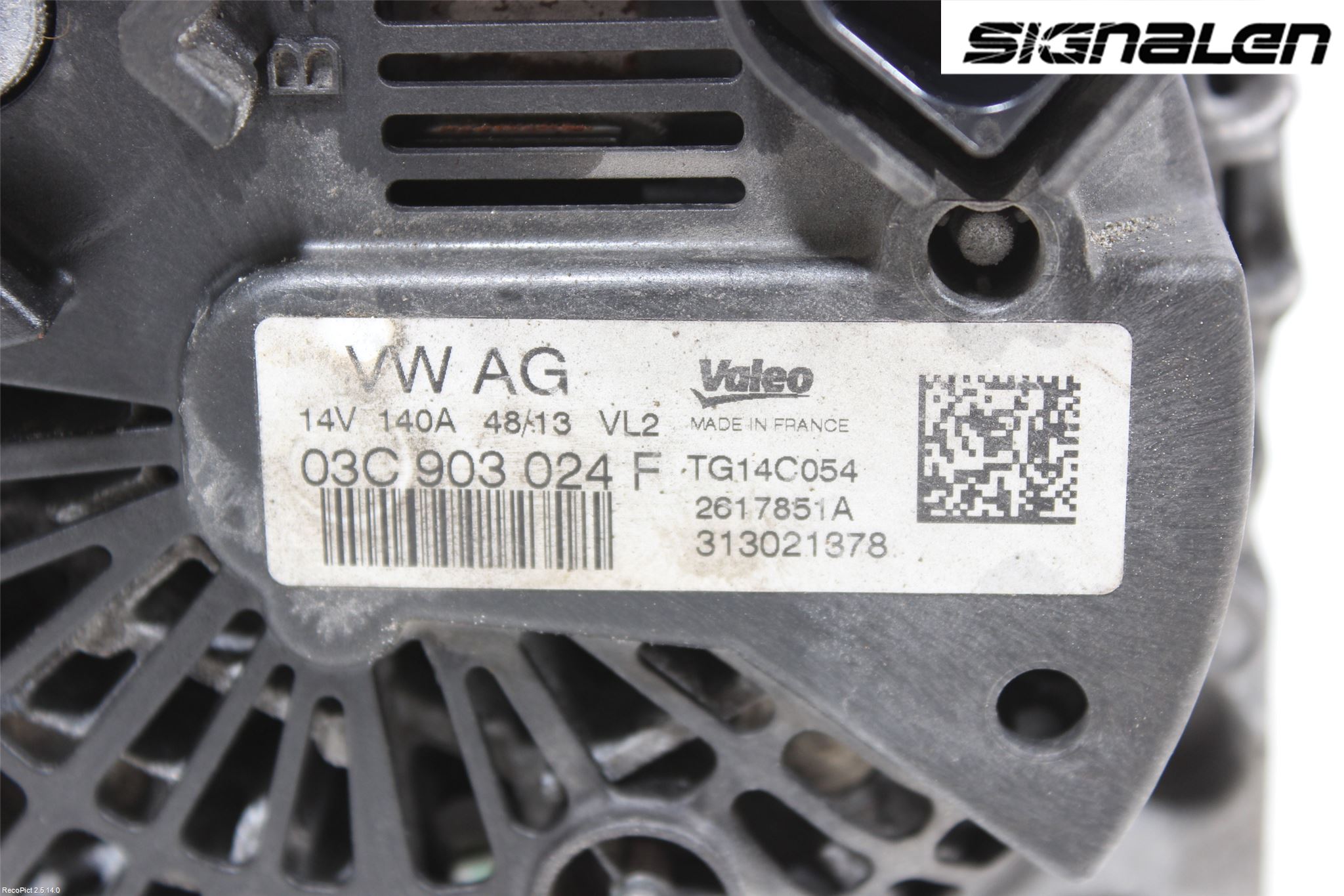 Volkswagen VW TOURAN 10-15 Generator