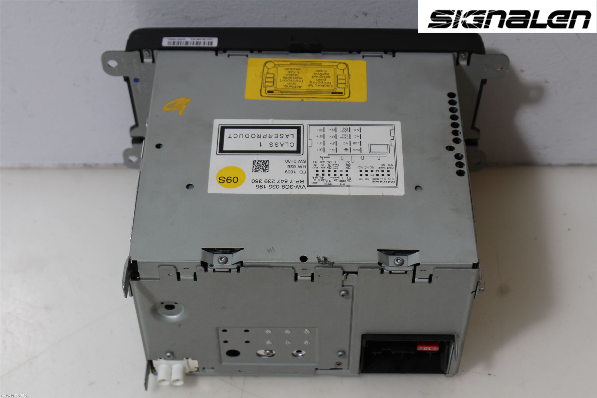 Volkswagen VW TOURAN 10-15 Cd Radio - Multimediapanel