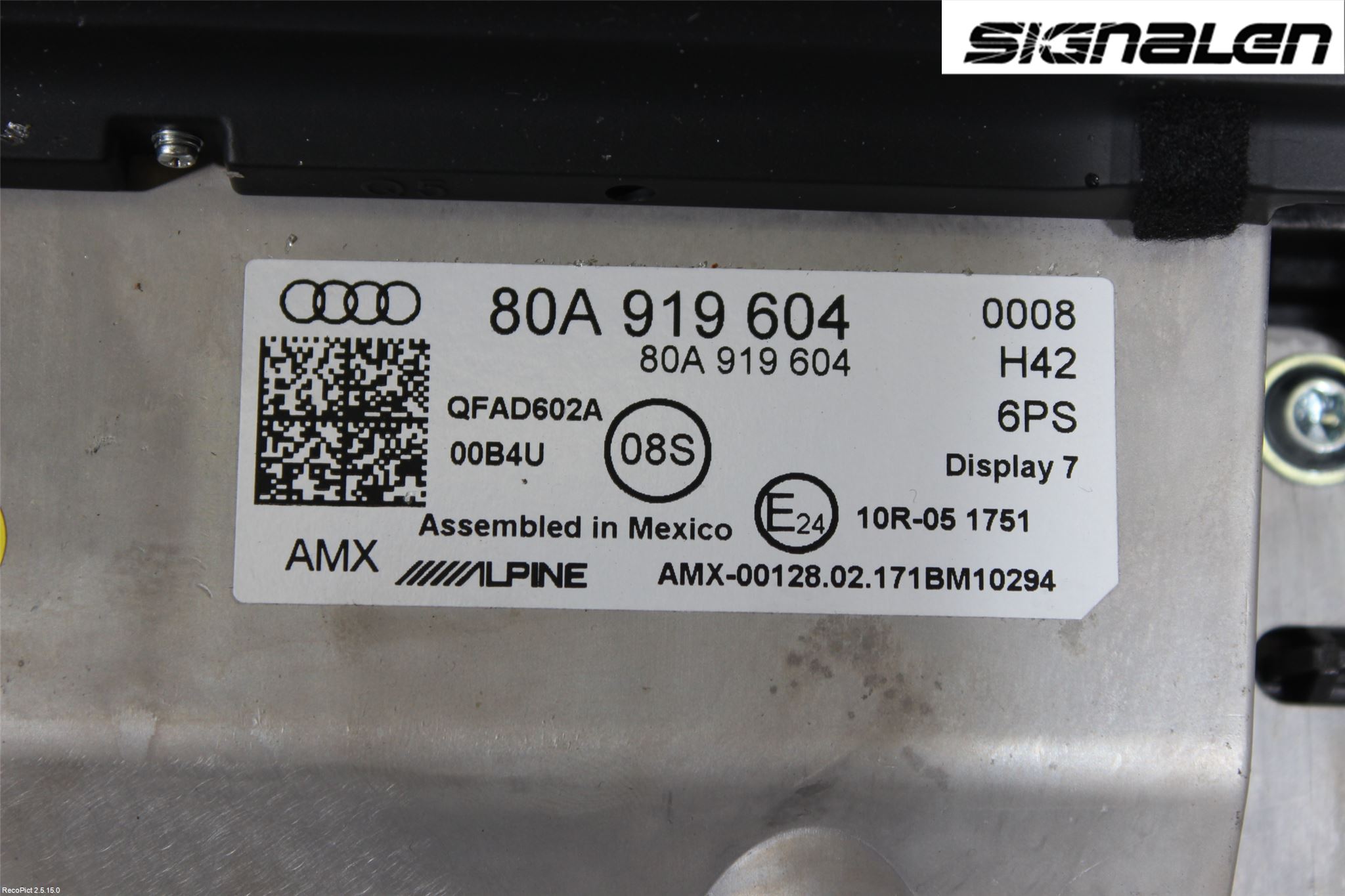 Audi Q5 09-16 Färddator