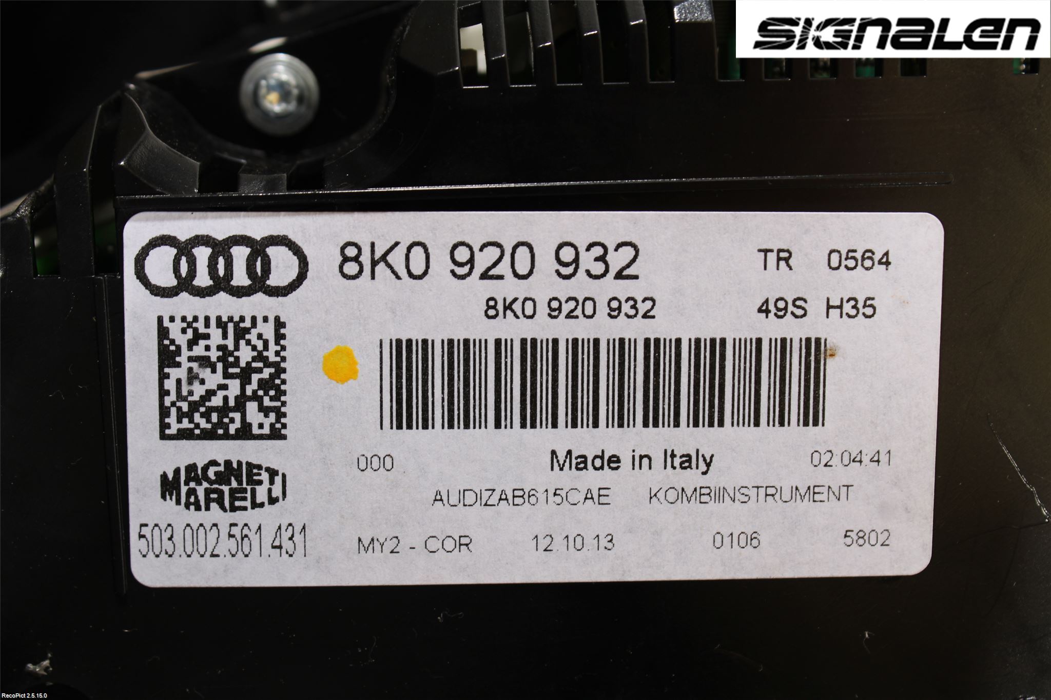 Audi A4 12-15 Instrument Komb